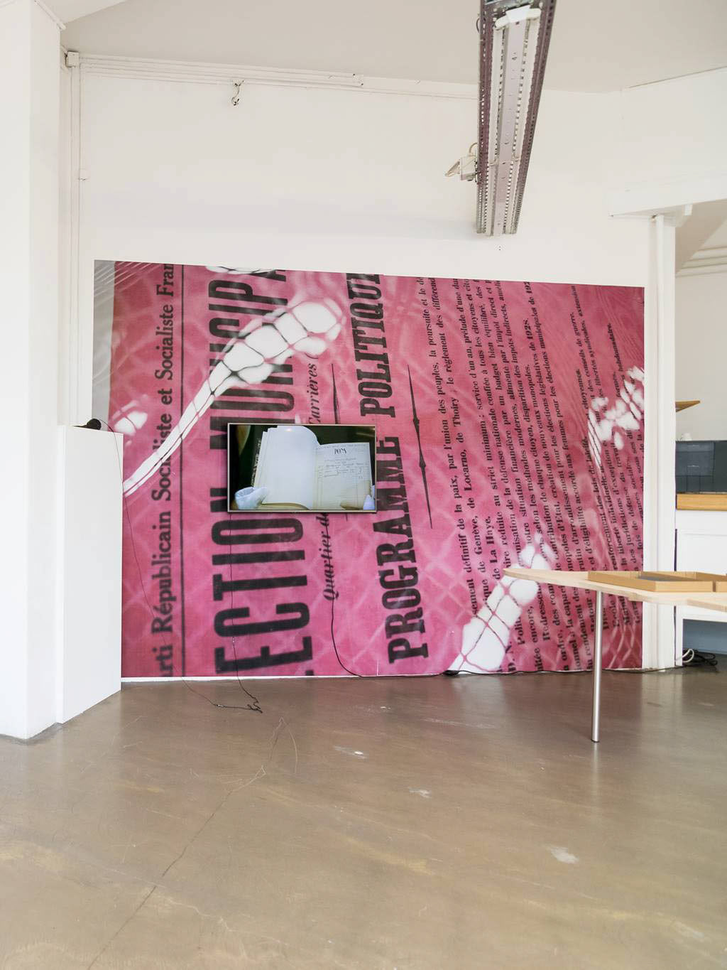 Exhibition view, Corner College