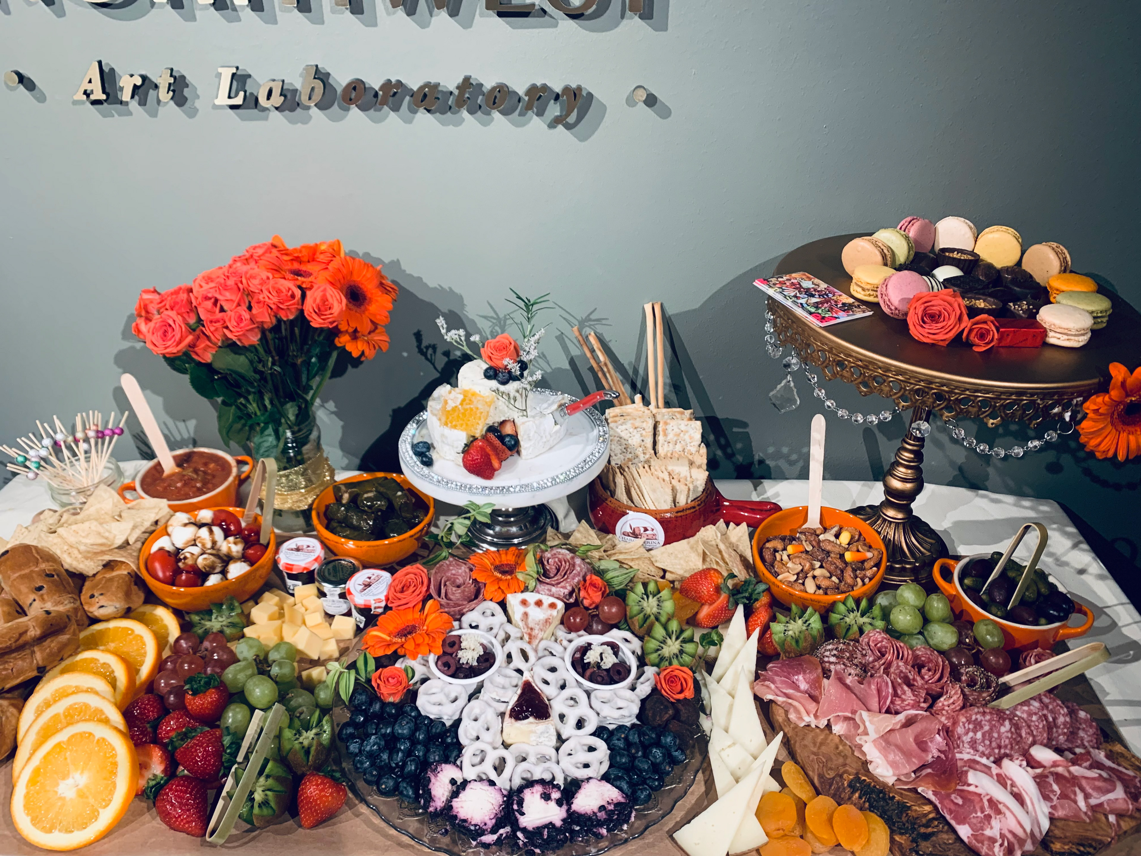 Dia De Los Muertos themed grazing table
