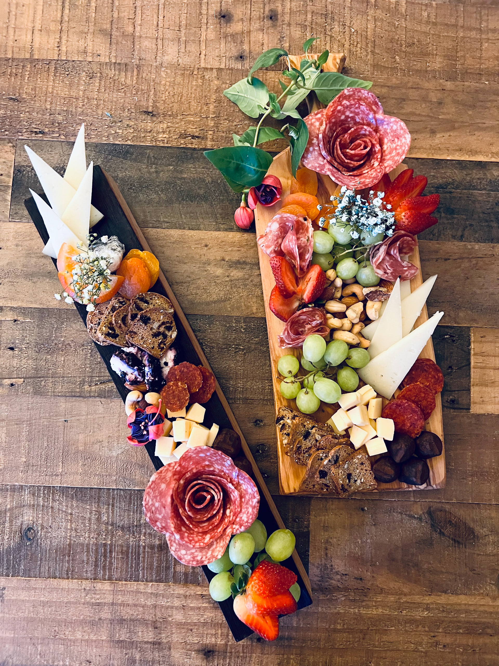 Elegant charcuterie board for wine release event