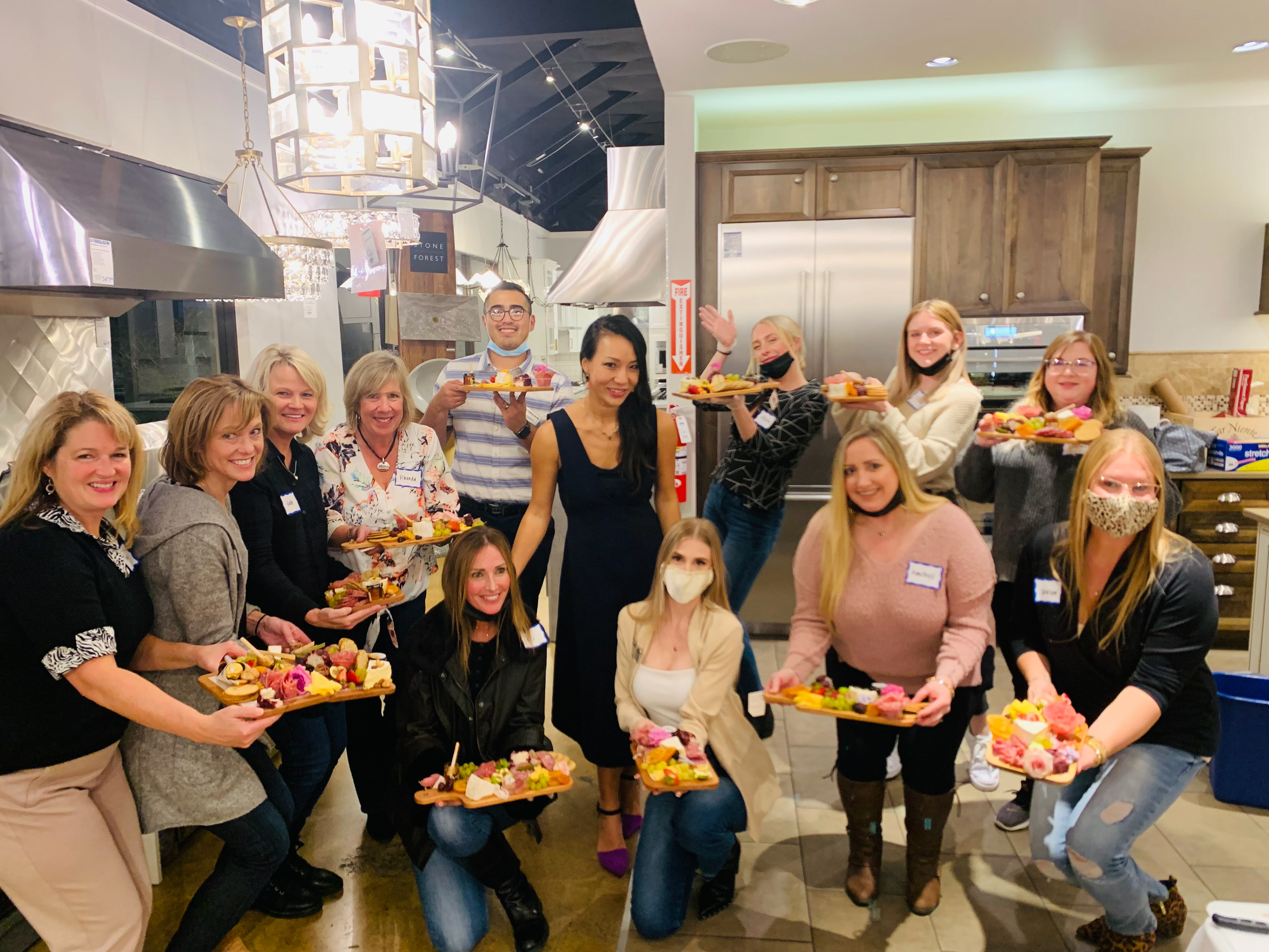 We all had so much fun creating charcuterie boards!