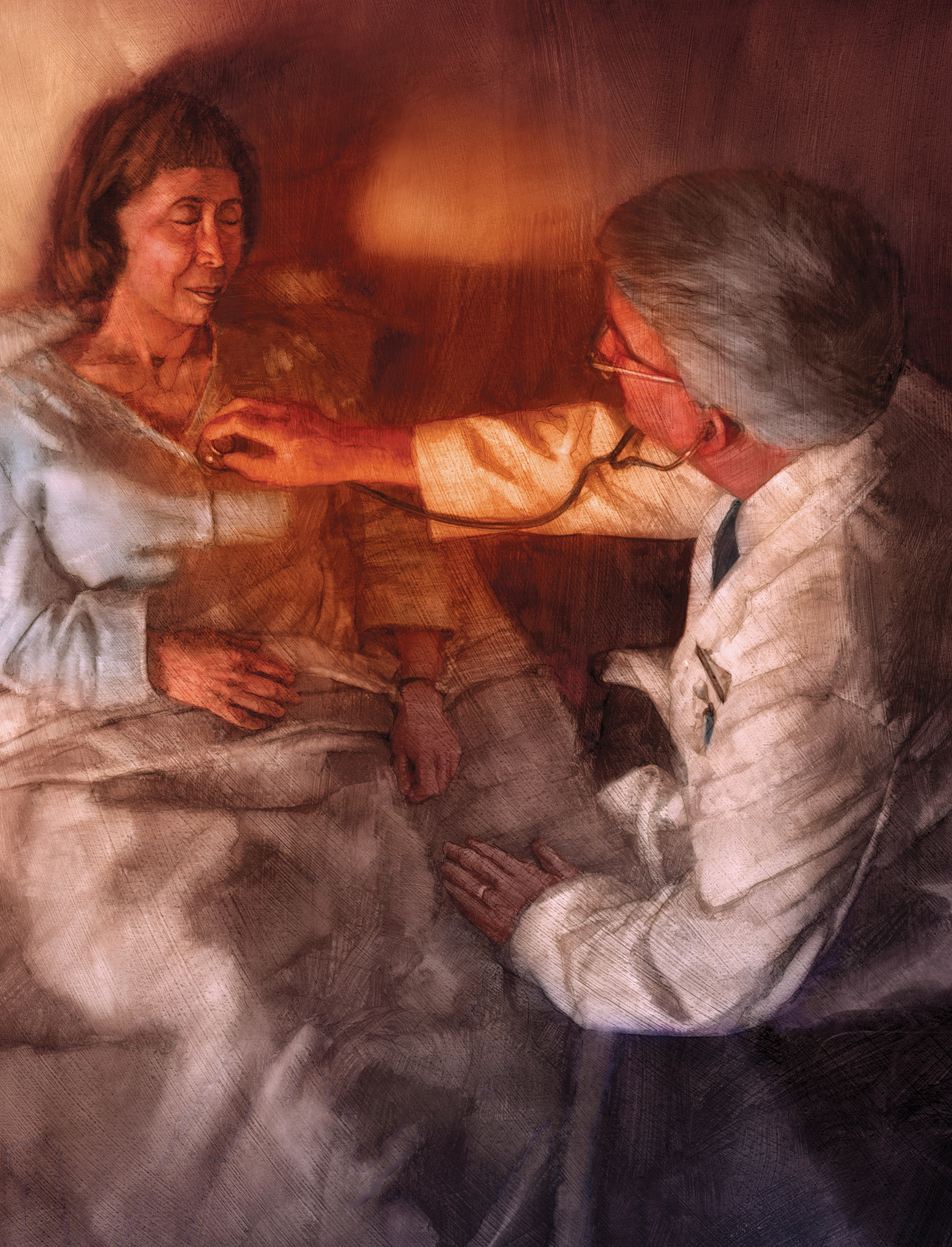 Book Illustration About Country Doctors