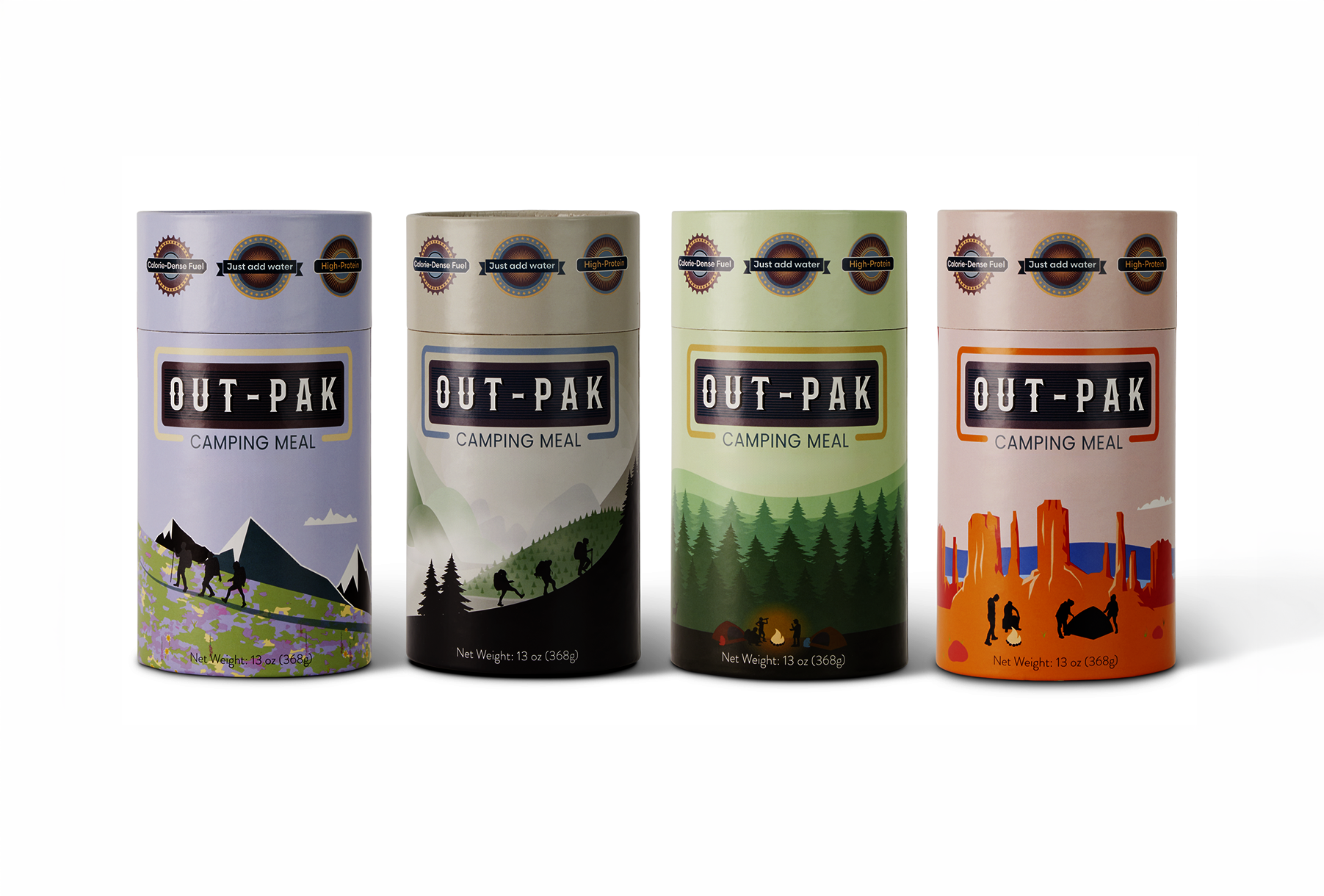 Out-Pak packaging design system by Asa Nelson