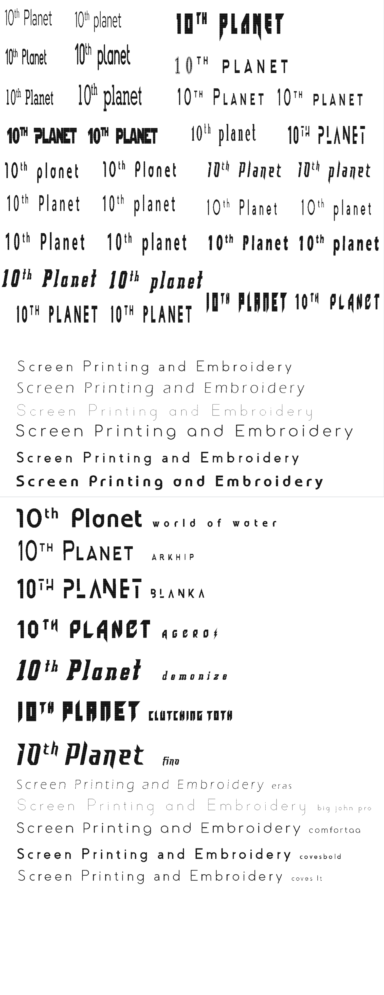 Type Study