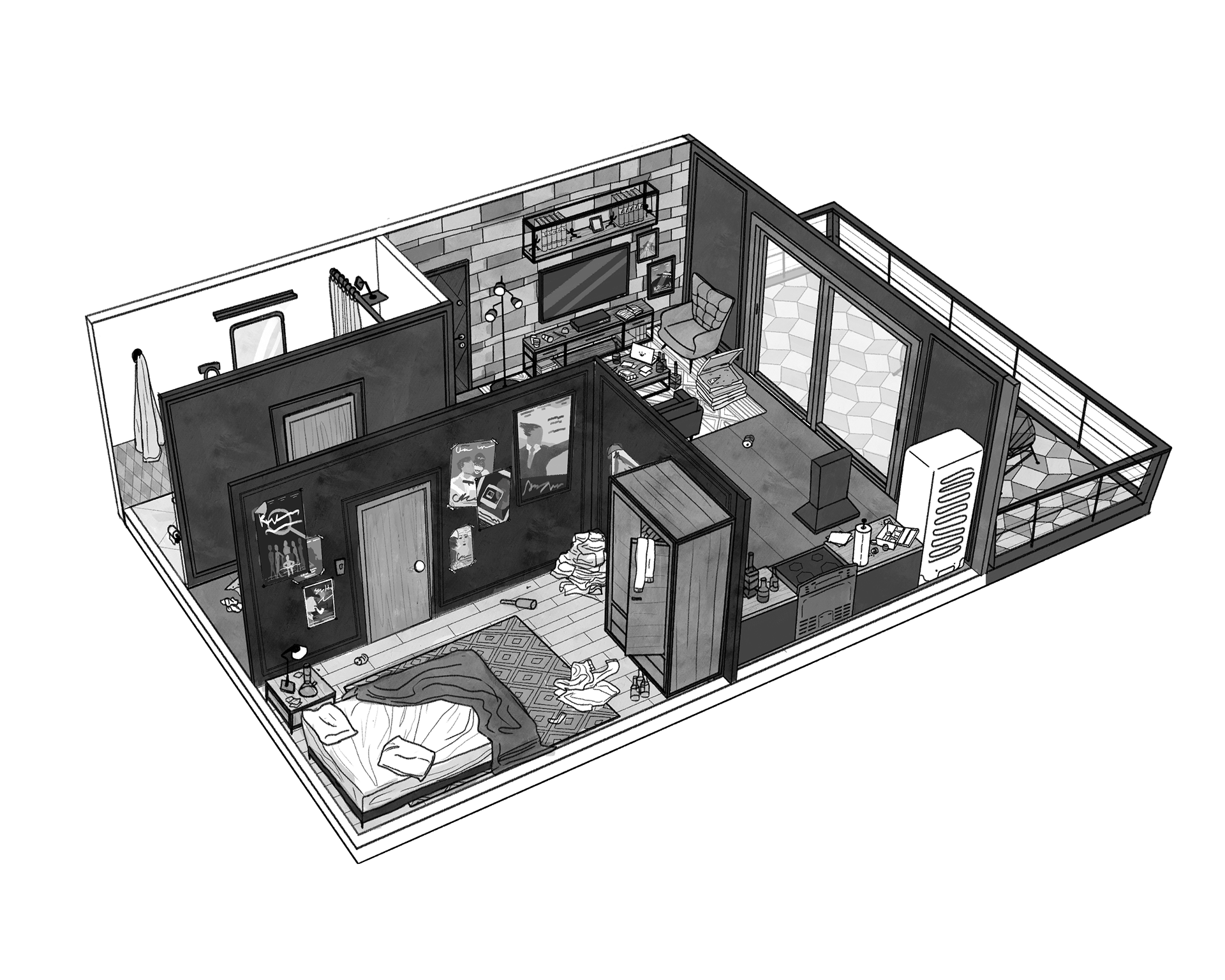 Sketch and greyscale