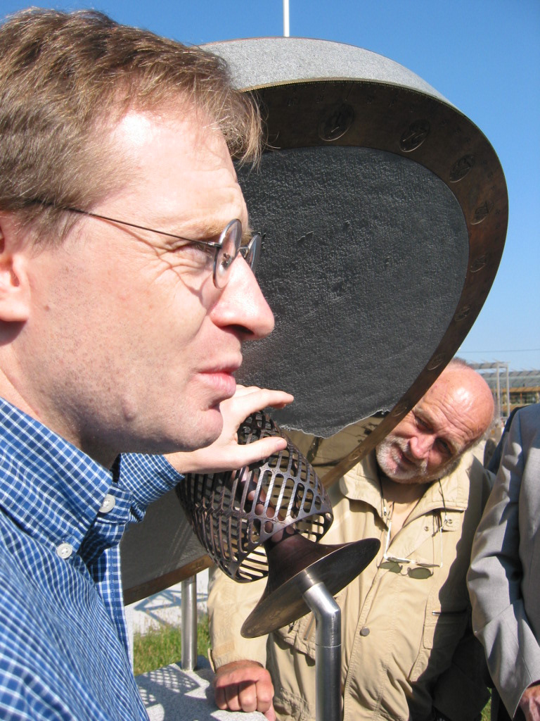 Werner Riegler at the installation