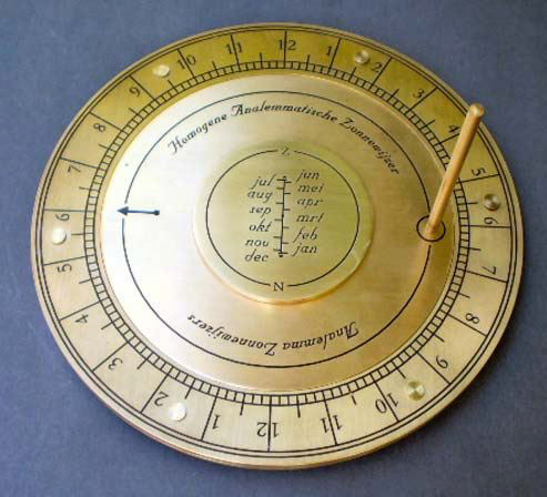Homogeneous Analemmatic Sundial - Hendrik Hollander - www.analemma.nl - ref NASS Compendium 15(2), Jun 2008