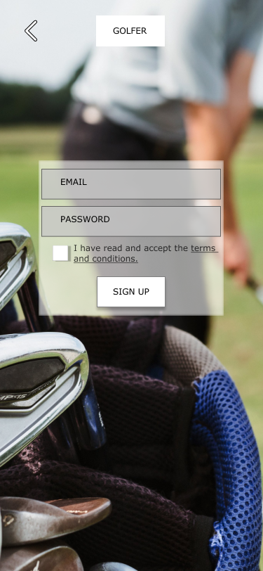 Final sign up screen