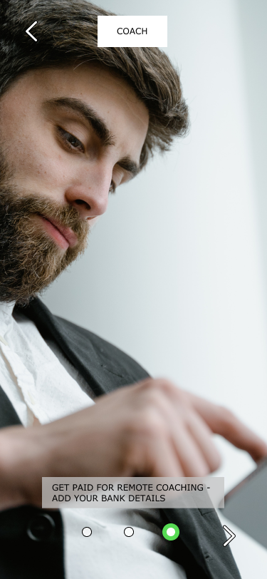 Adding bank account details