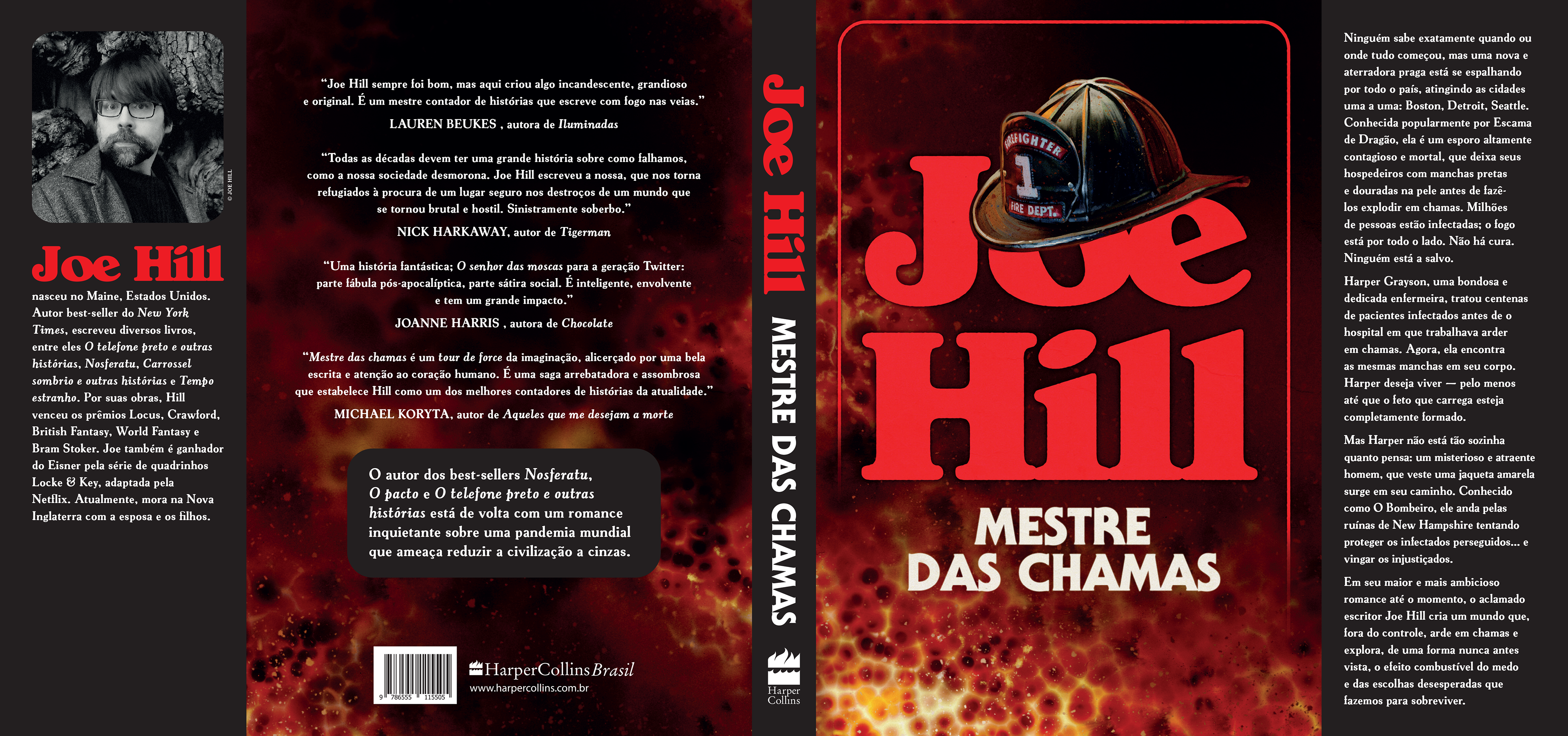 Joe Hill Mestre das Chamas - Design gráfico por Túlio Cerquise