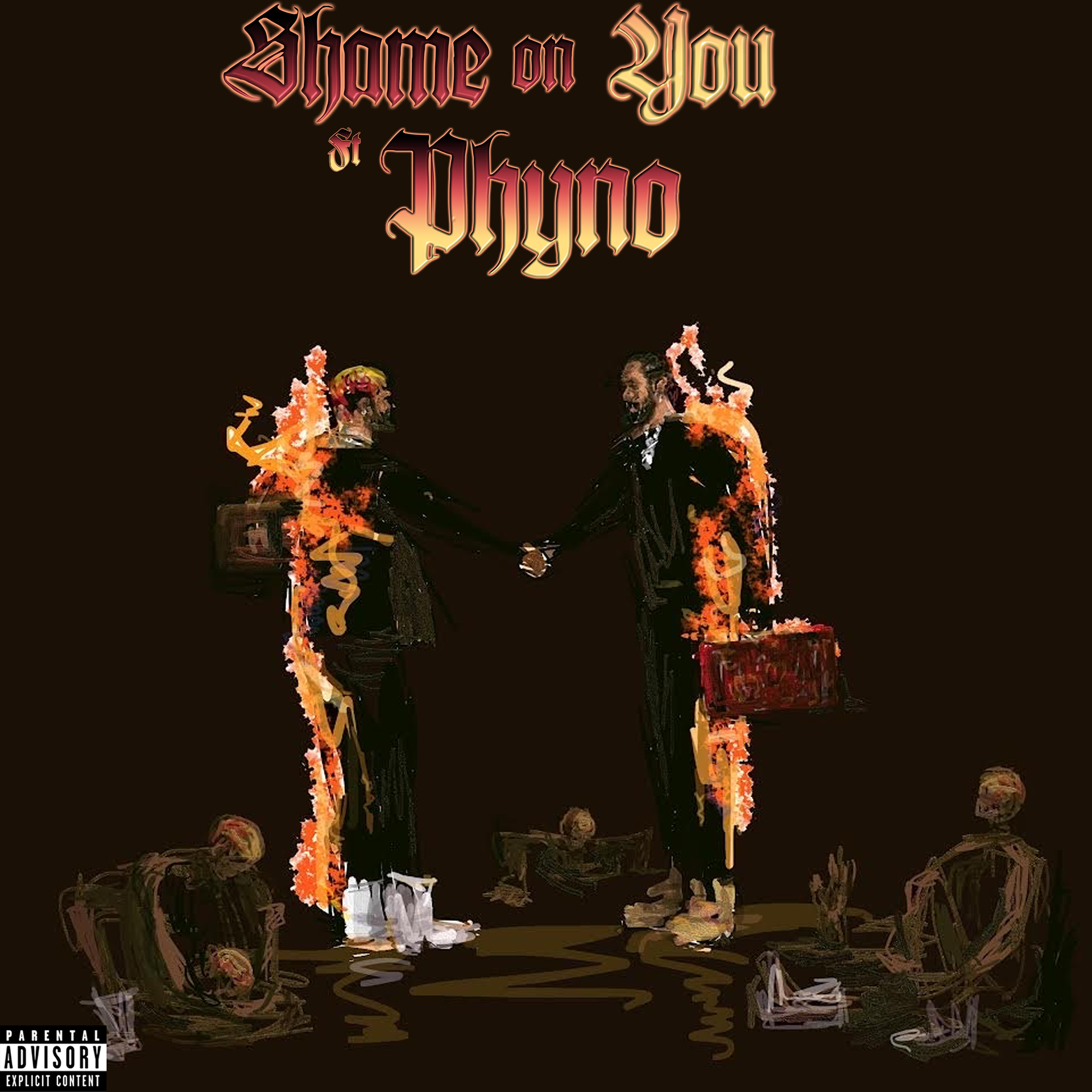 "Shame on you" typography work