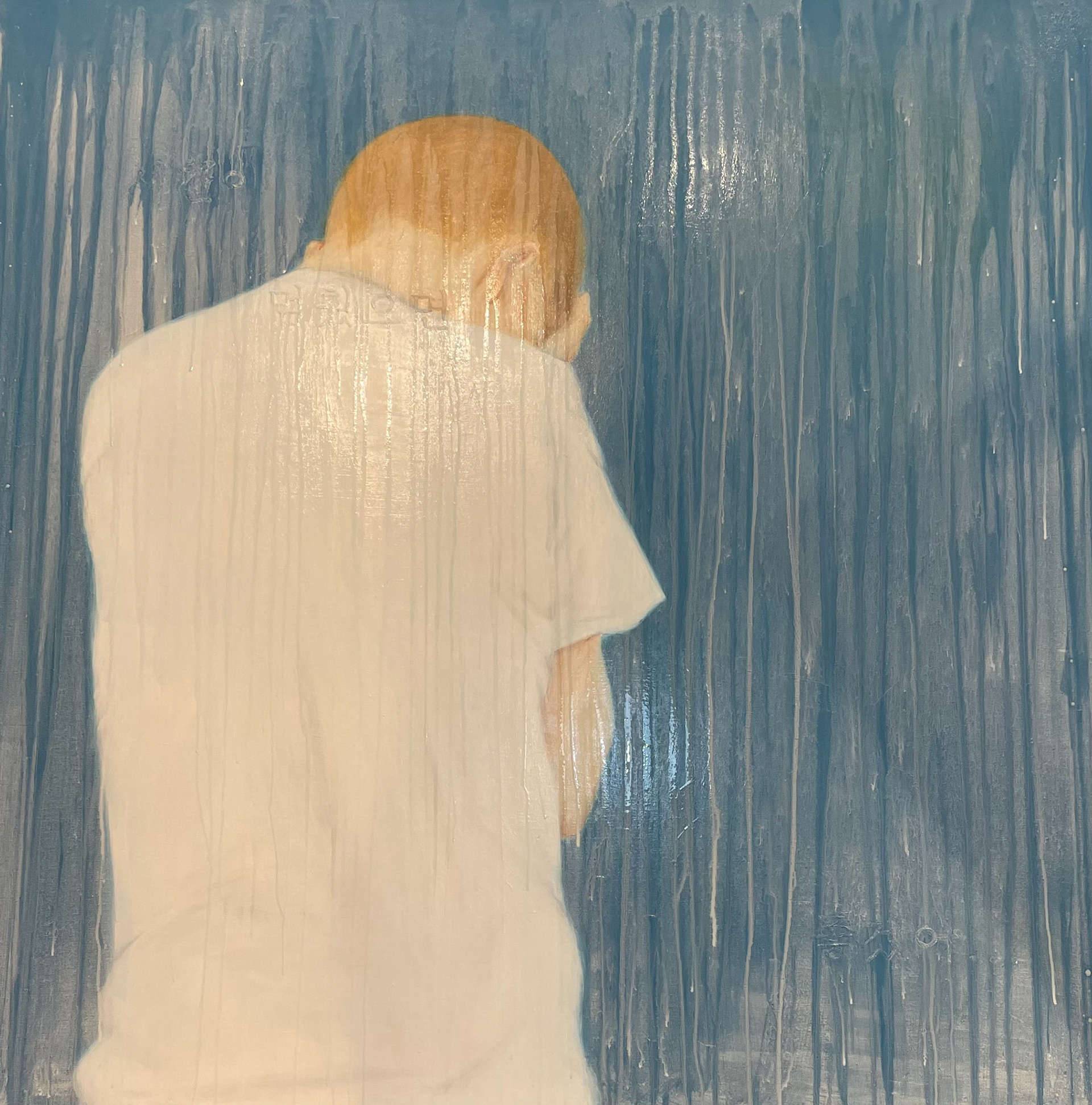 시간이 잠시 멈췄으면좋겠어… , 2022,acrylic on canvas,162.2x162.2cm