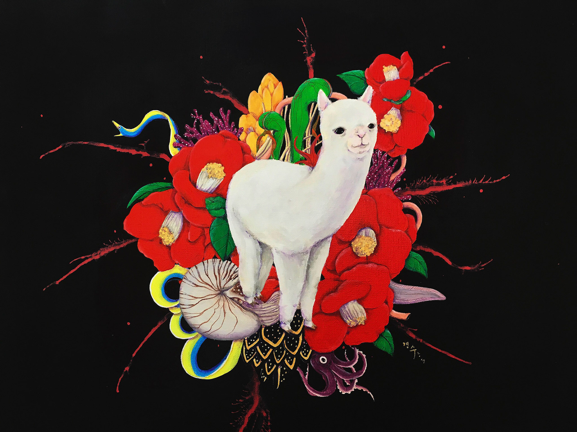 Dreams,acrylic on canvas,40.9x53.0cm,2017