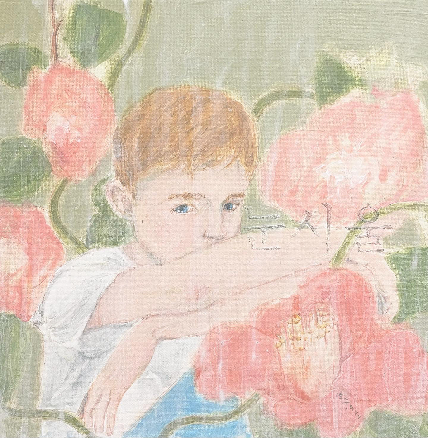 눈시울 , 2022, acrylic on canvas, 30x 30cm