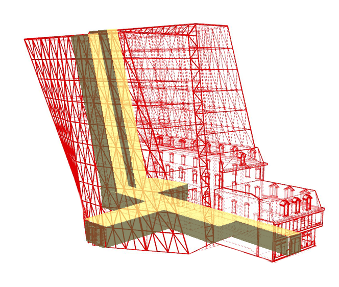 Interior Flow: 3 Entrances, 2 Elevators, 1 Stairwell