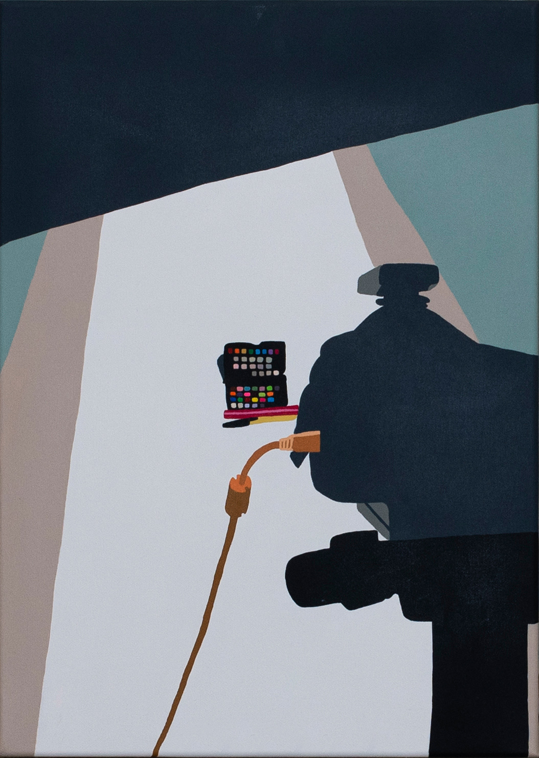 Color Checker 46 x 33 cm acrylic on canvas 2023