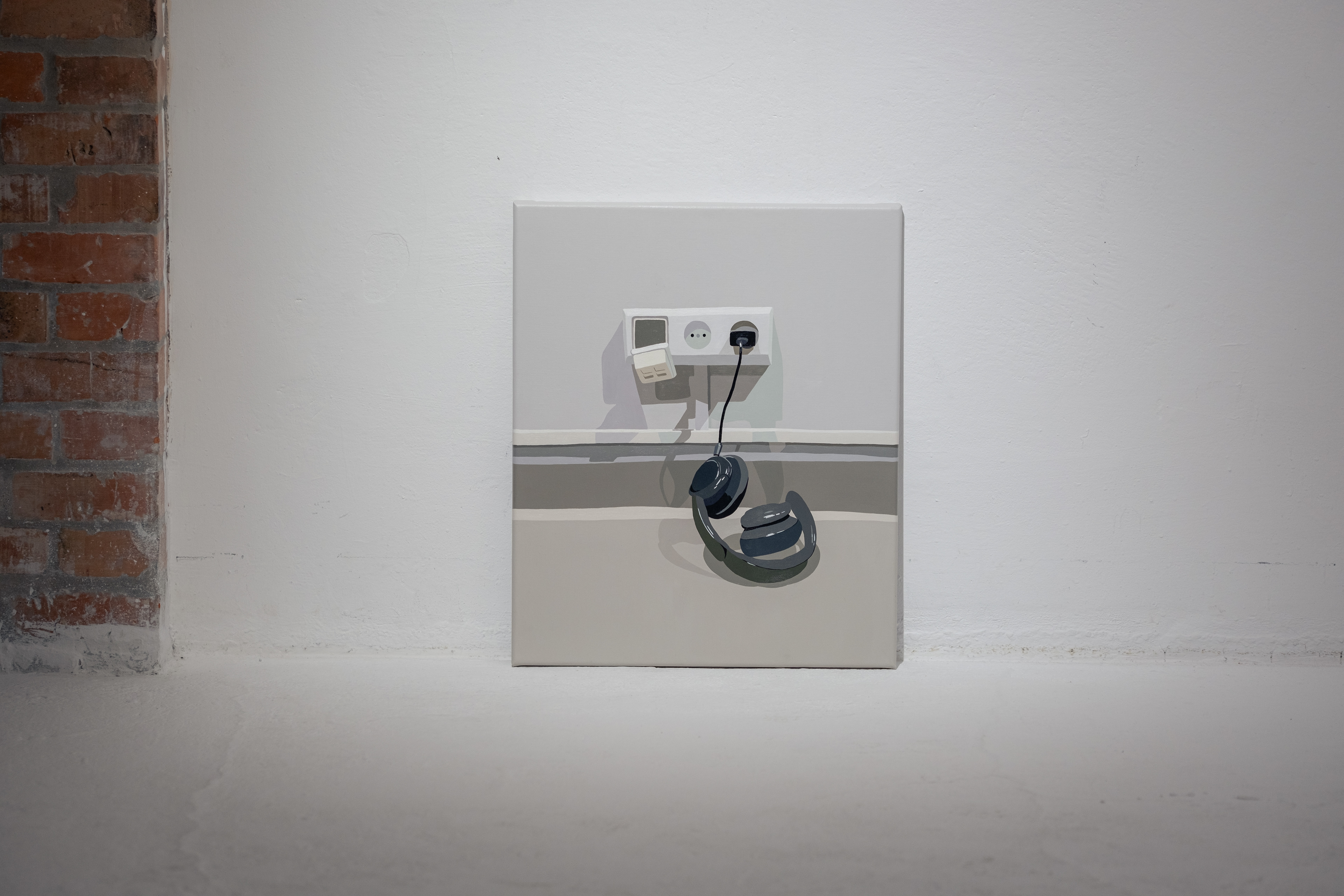 Headphones 60 x 50 cm acrylic on canvas 2024