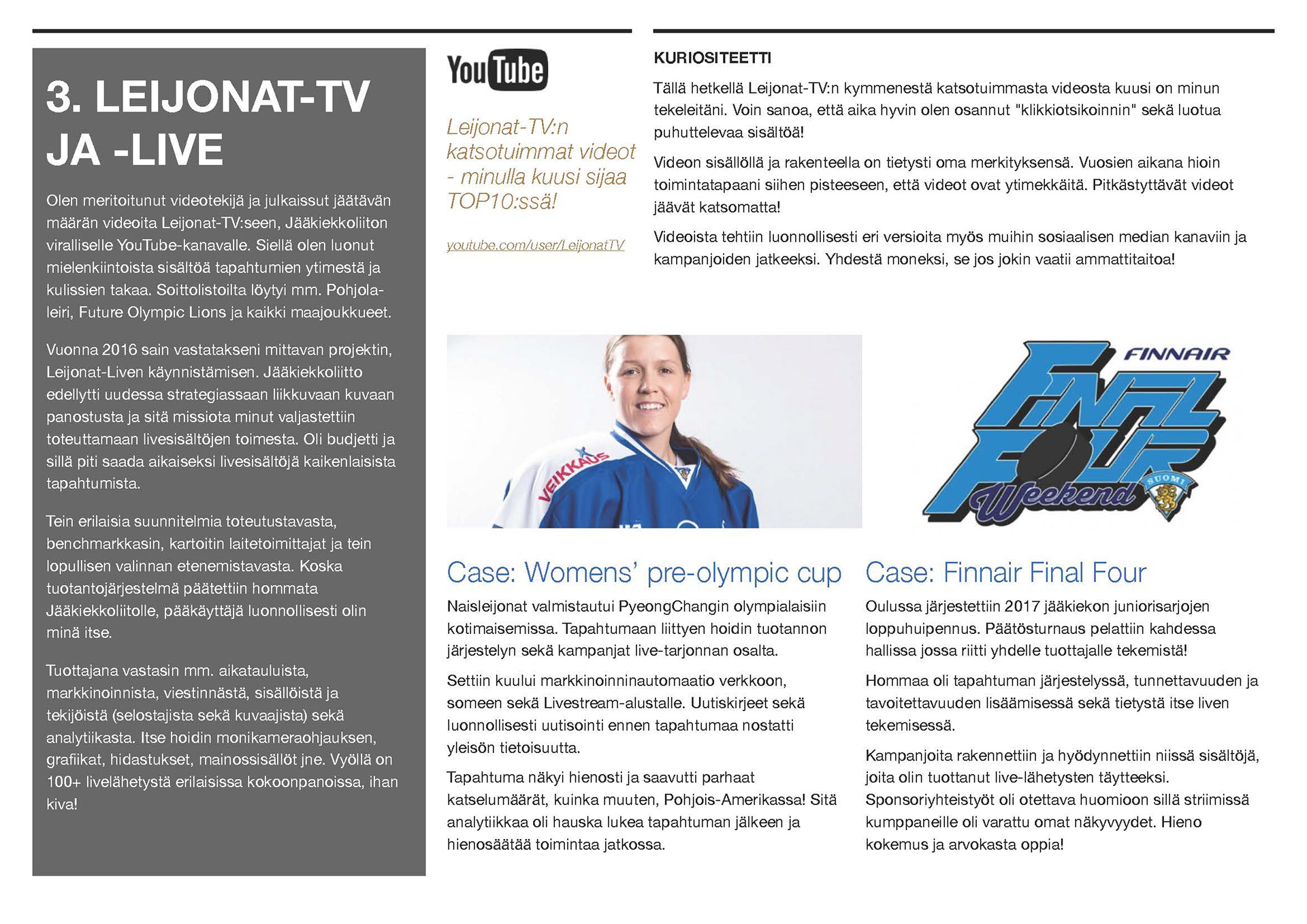 Jukka Salminen TOP10 esimerkki Case Leijonat-TV Leijonat-Live