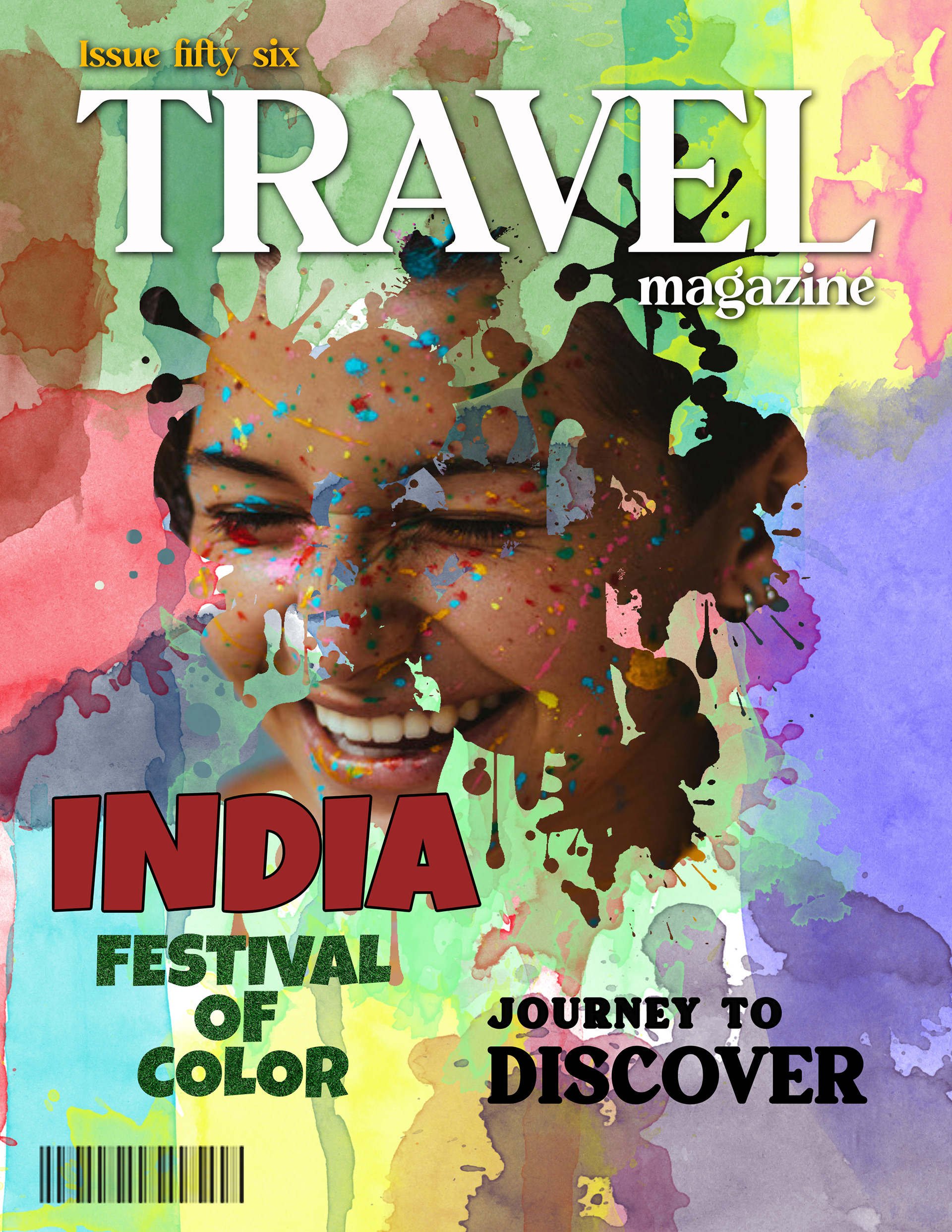 hamed ghahrieh travel magazine cover design exploring with brushes