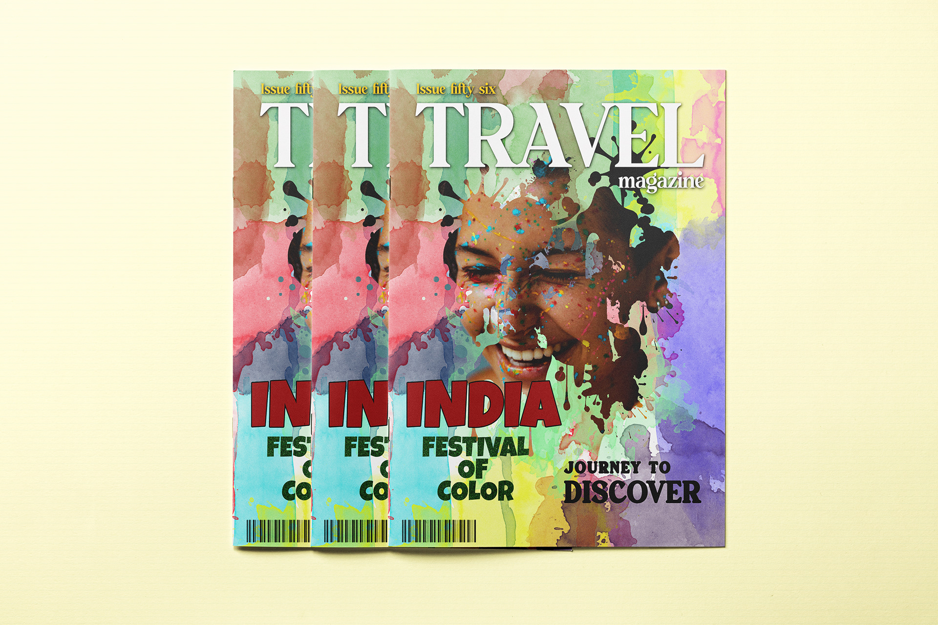 hamed ghahrieh travel magazine cover design exploring with brushes