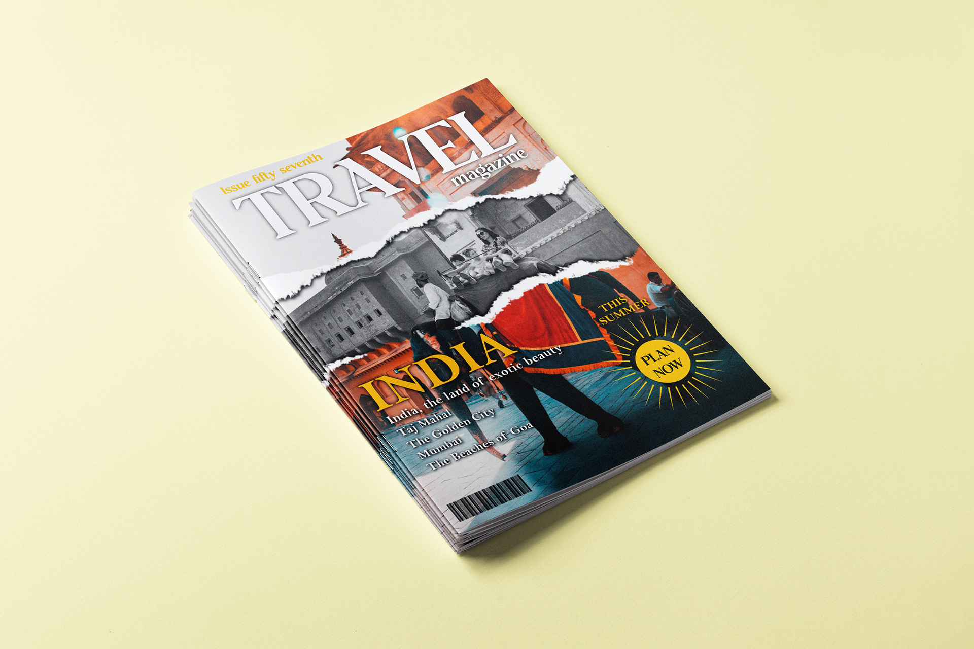 hamed ghahrieh travel magazine cover design exploring with brushes