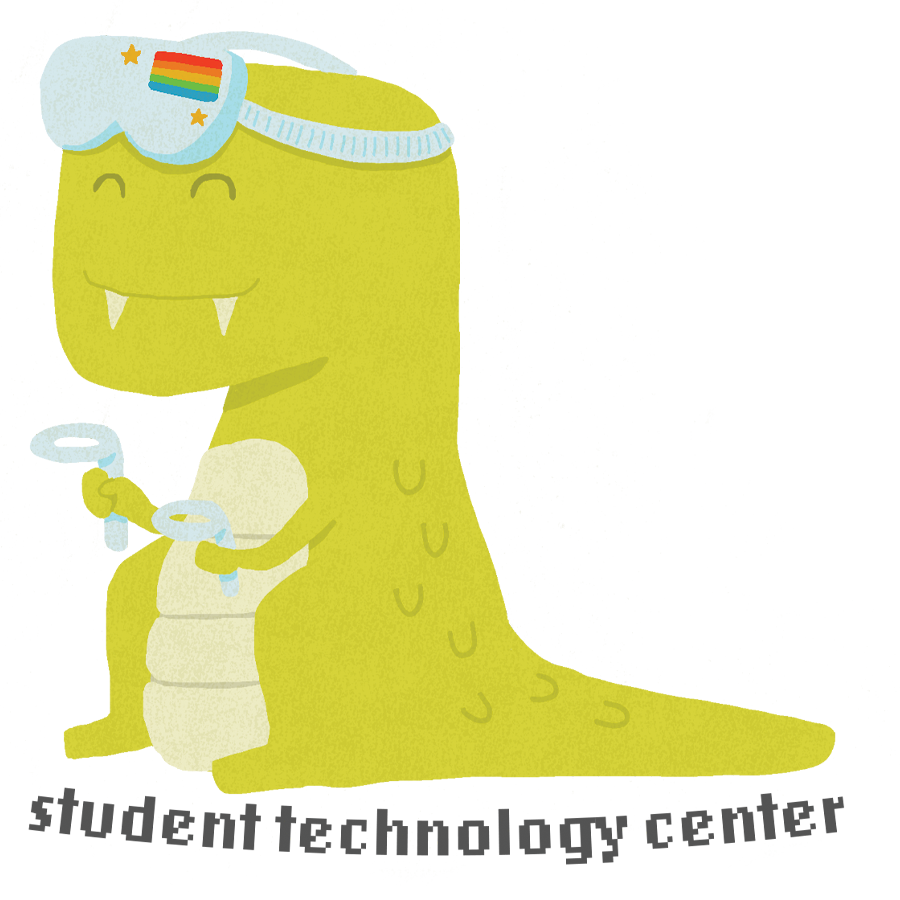 STC dino VR sticker