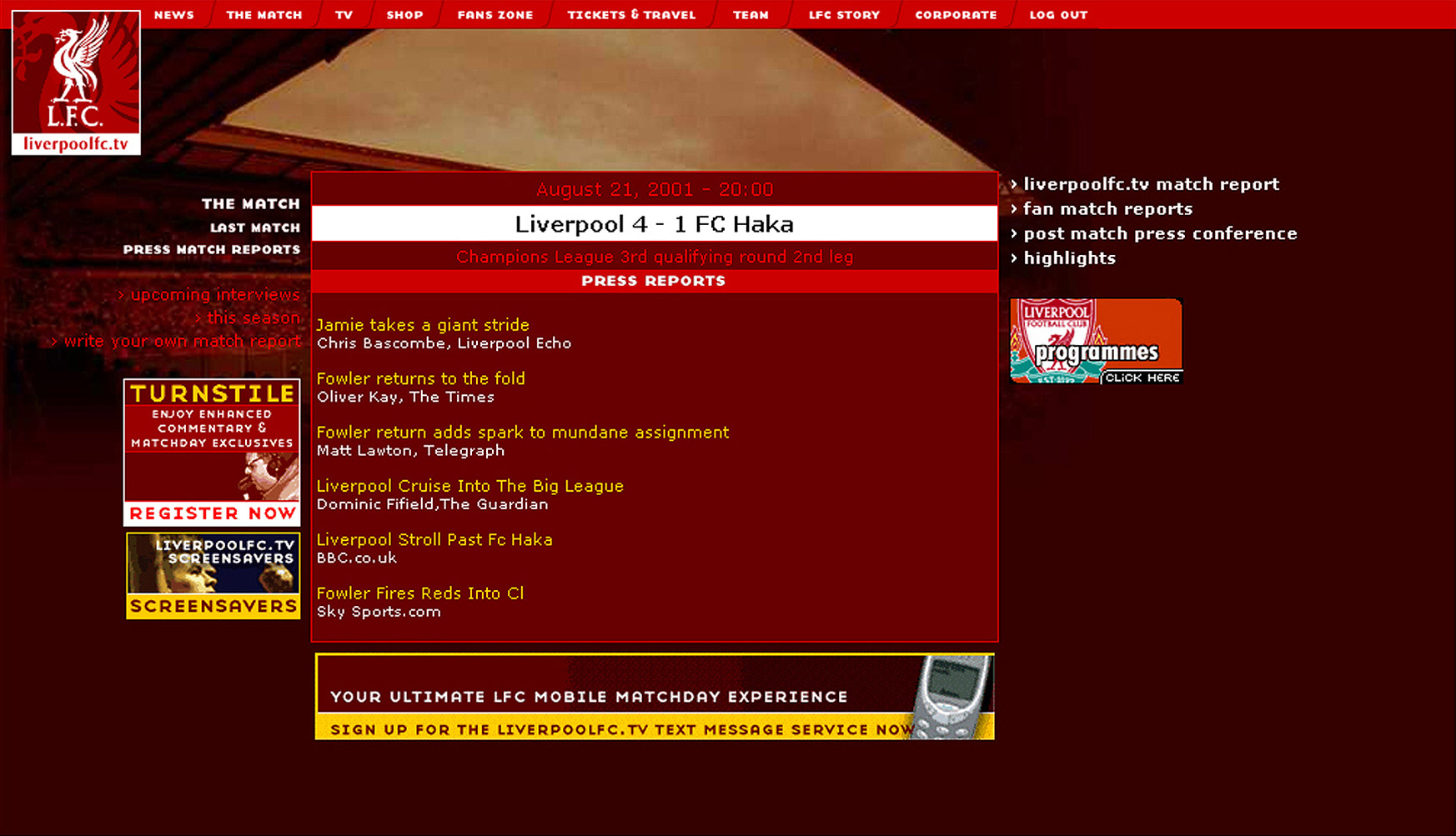 LFC Website Redesign Example 3
