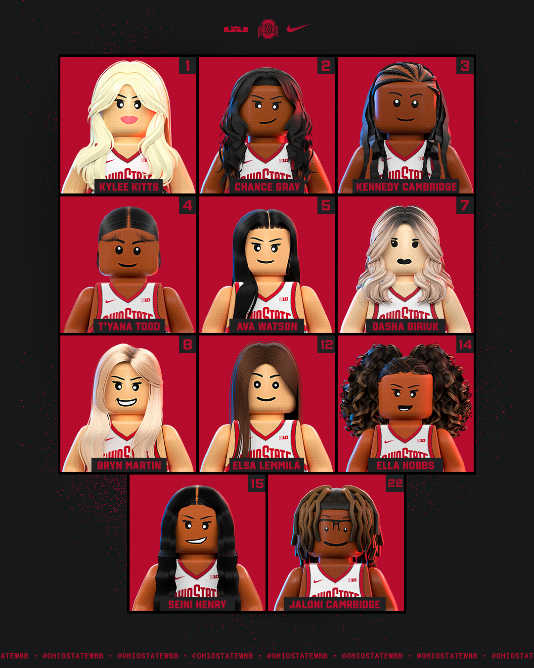 Custom 3D LEGO minifigures designed and created by me