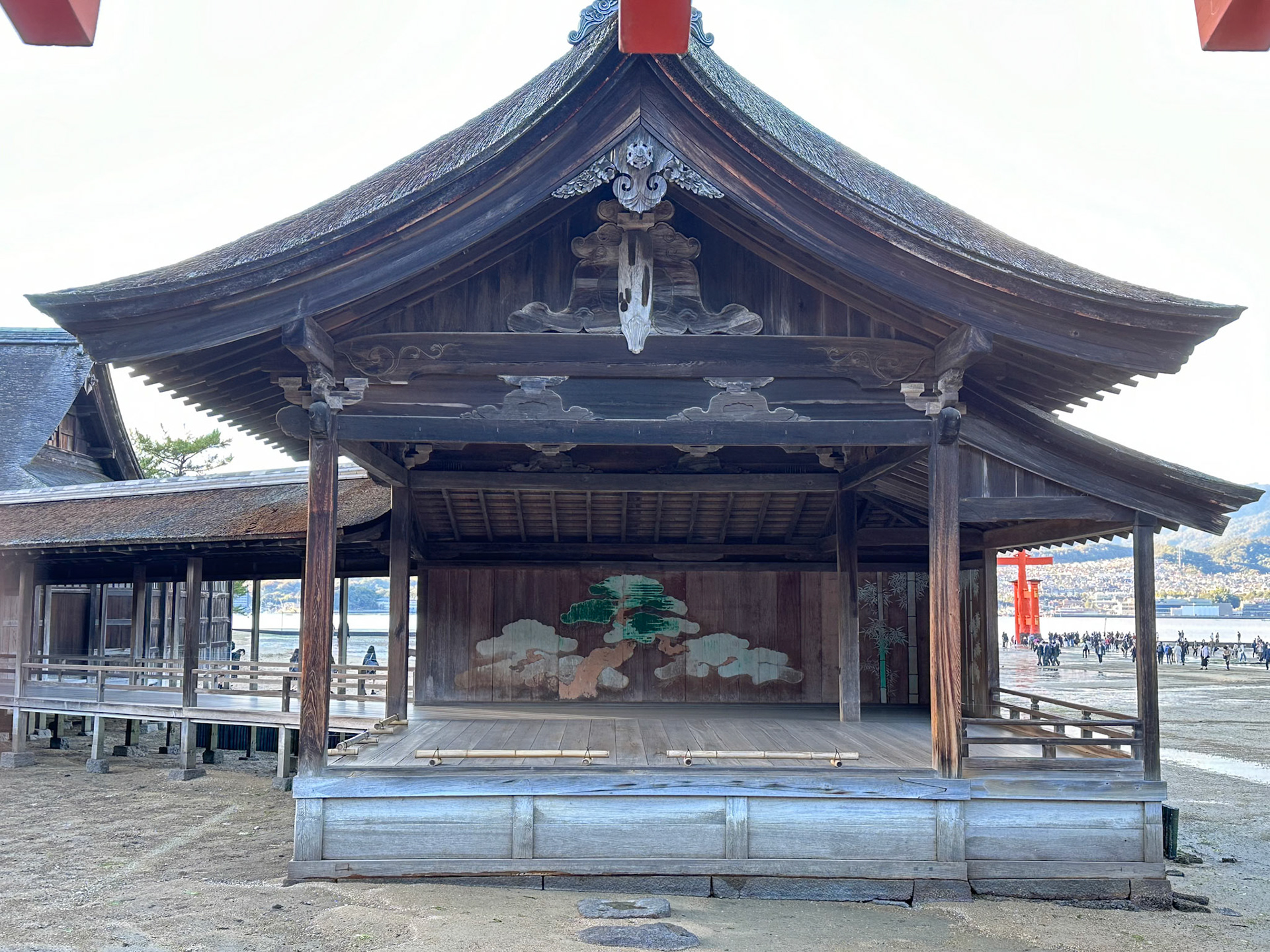 Itsukushima Shrine - a Shinto shrine on the island of Itsukushima (popularly known as Miyajima), best known for its "floating" torii
