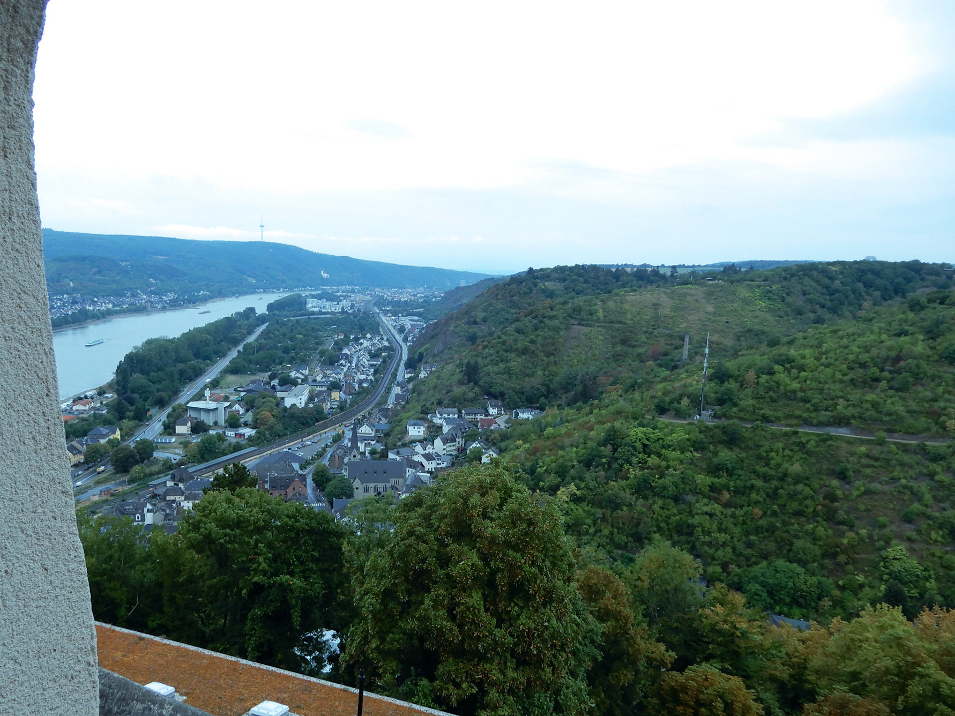 View of Rhine from Marksburg Castle