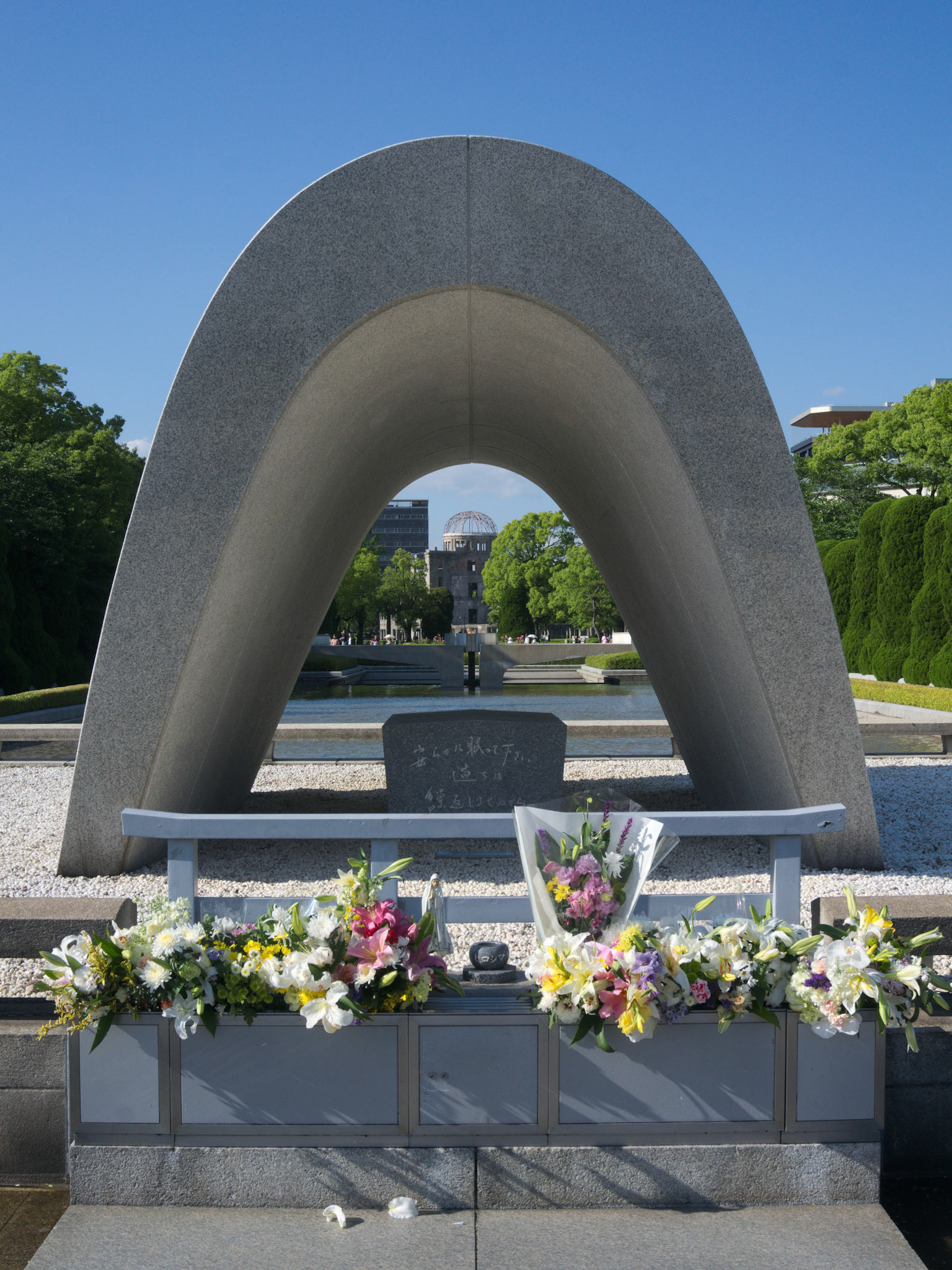 Memorial Cenotaph - holdis the names of all of the people killed by the bomb.