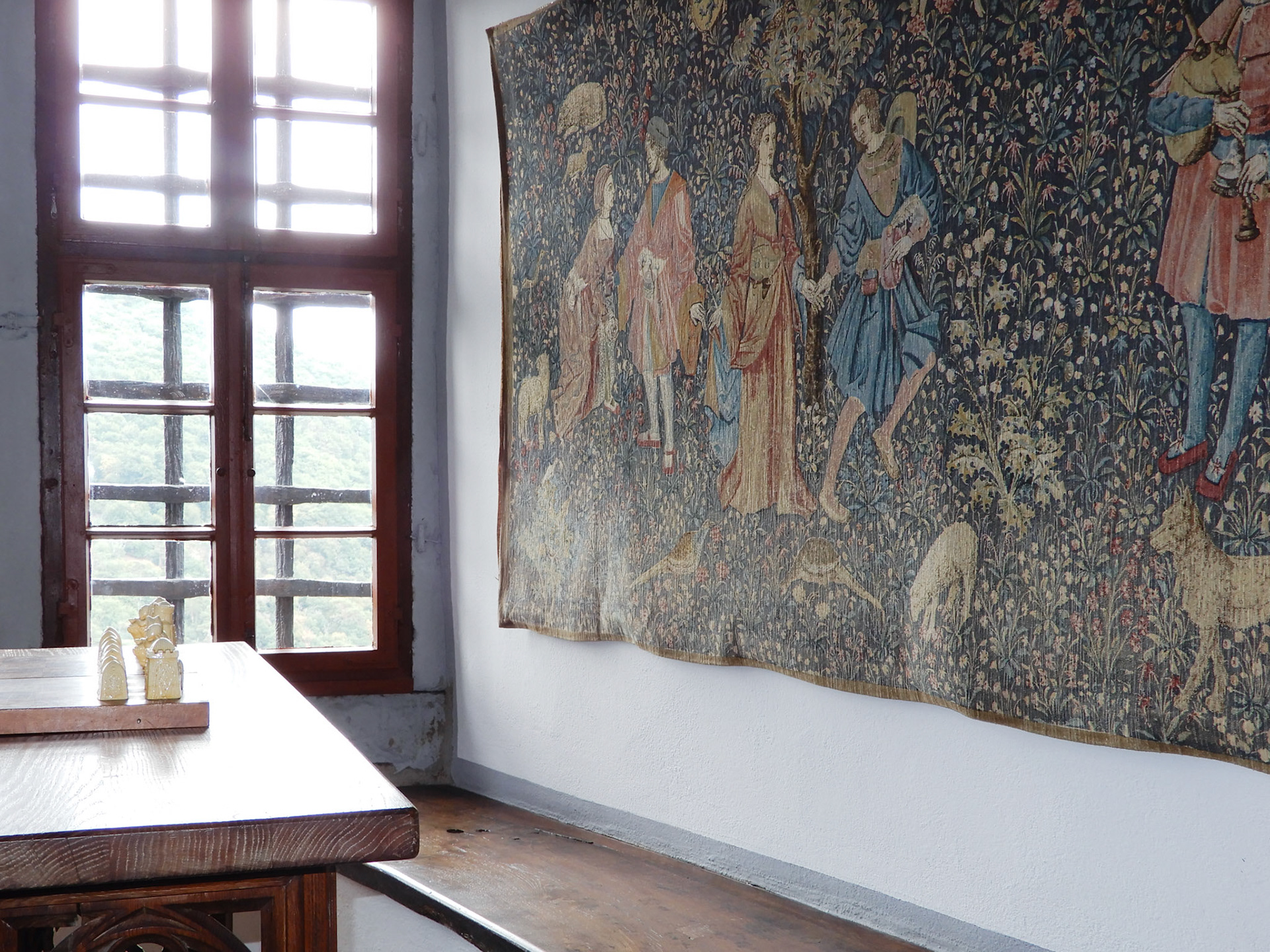 Tapestry inside Marksburg Castle