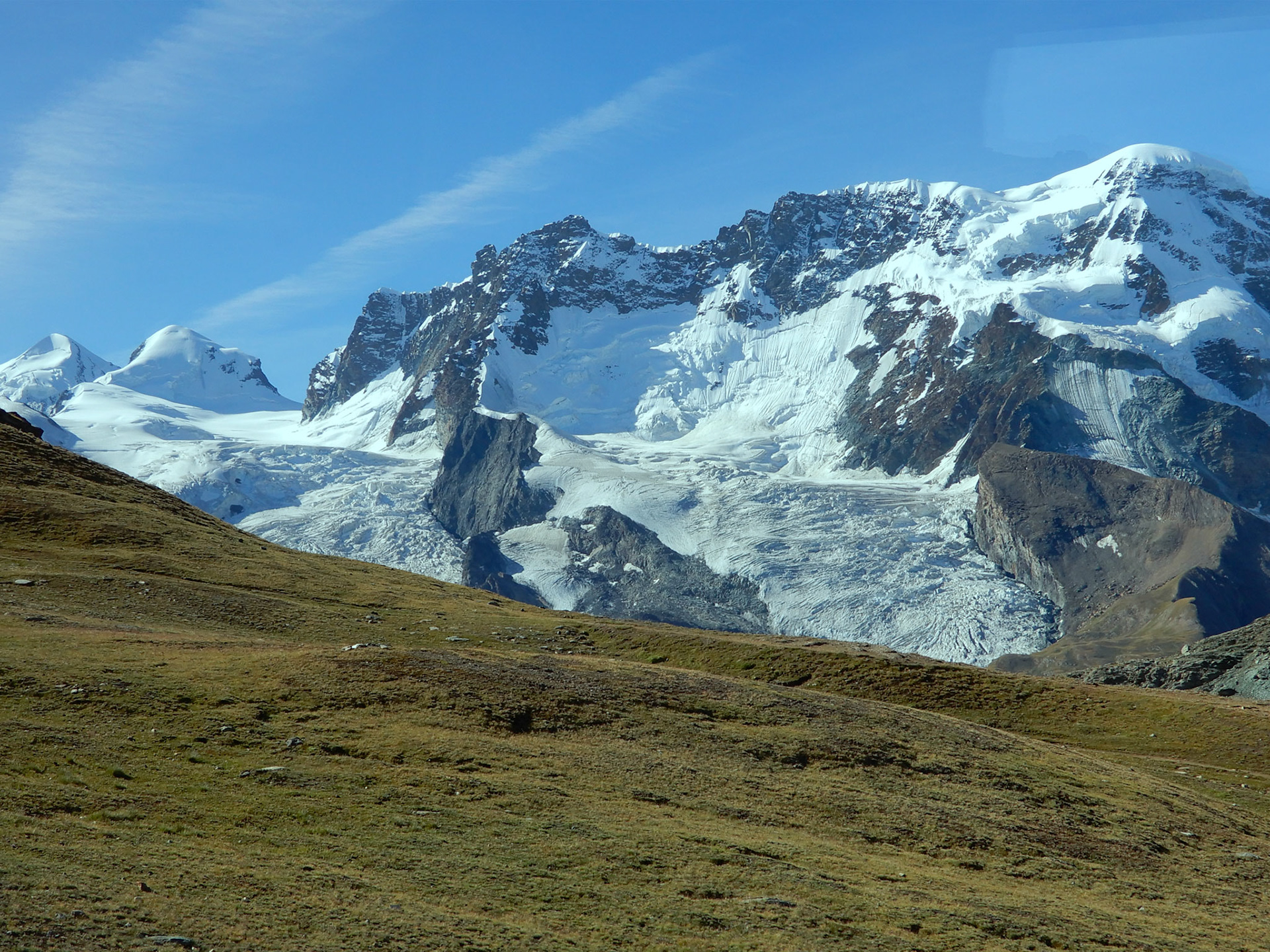 Mountains and glaciers viewed from Gornergrat