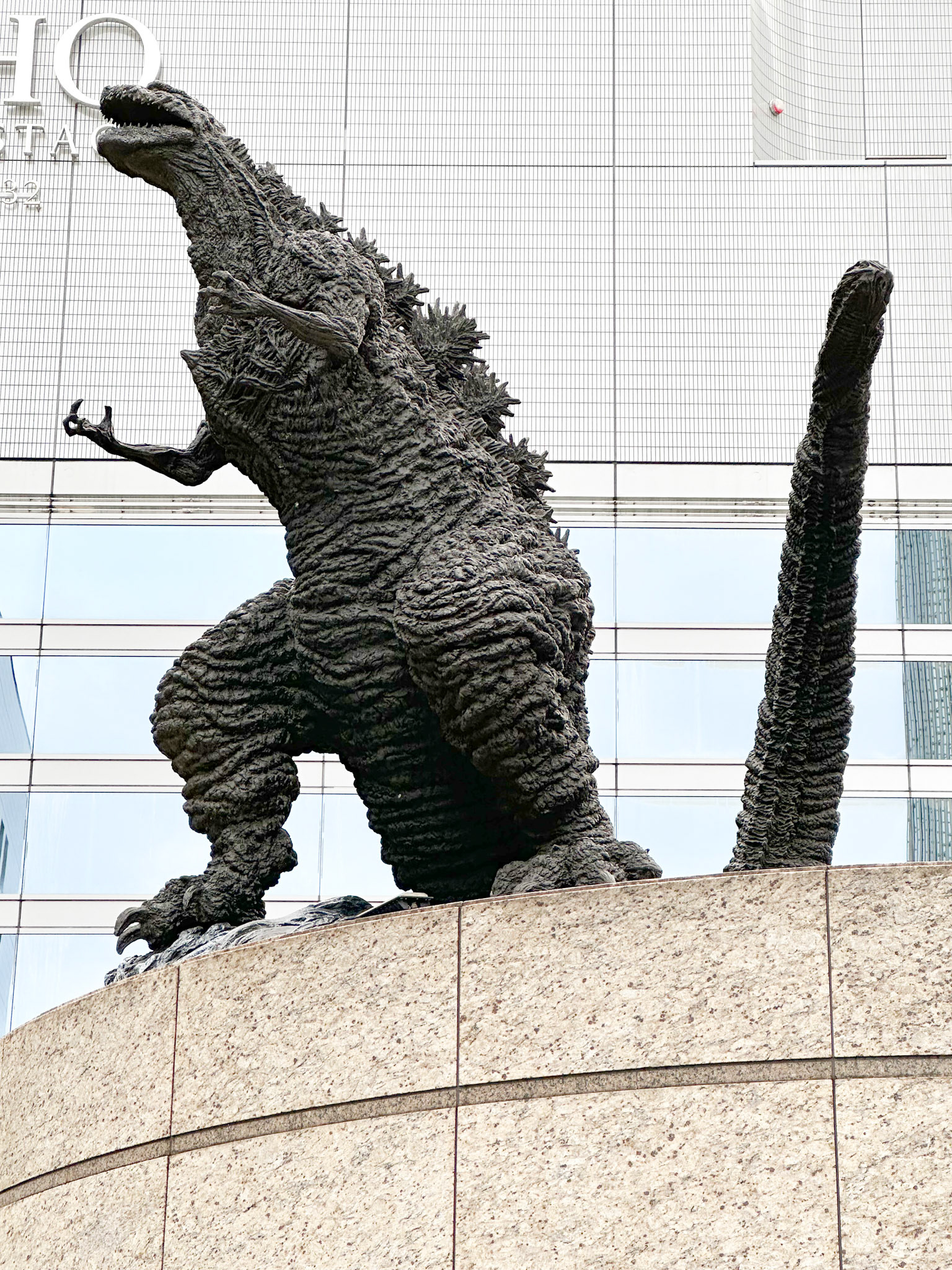 Small statue of Godzilla