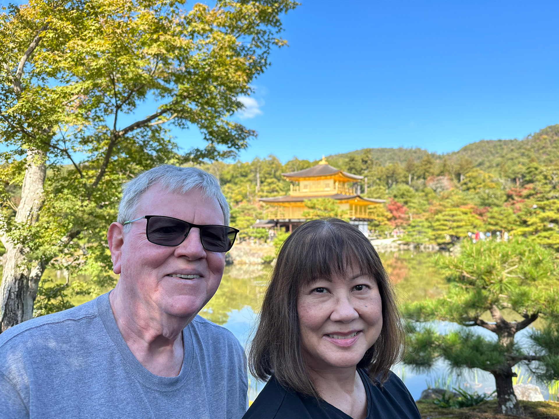 The Beckers at the Kinkakuji (Golden Pavilion)