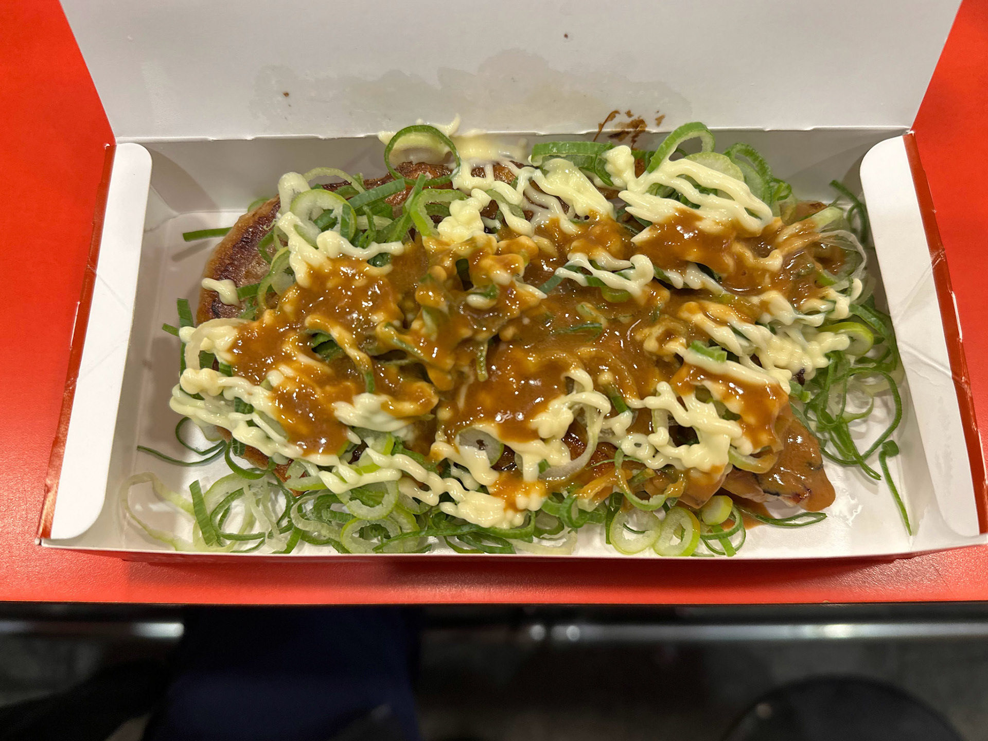 Box lunch in the Dotonbori food district.
