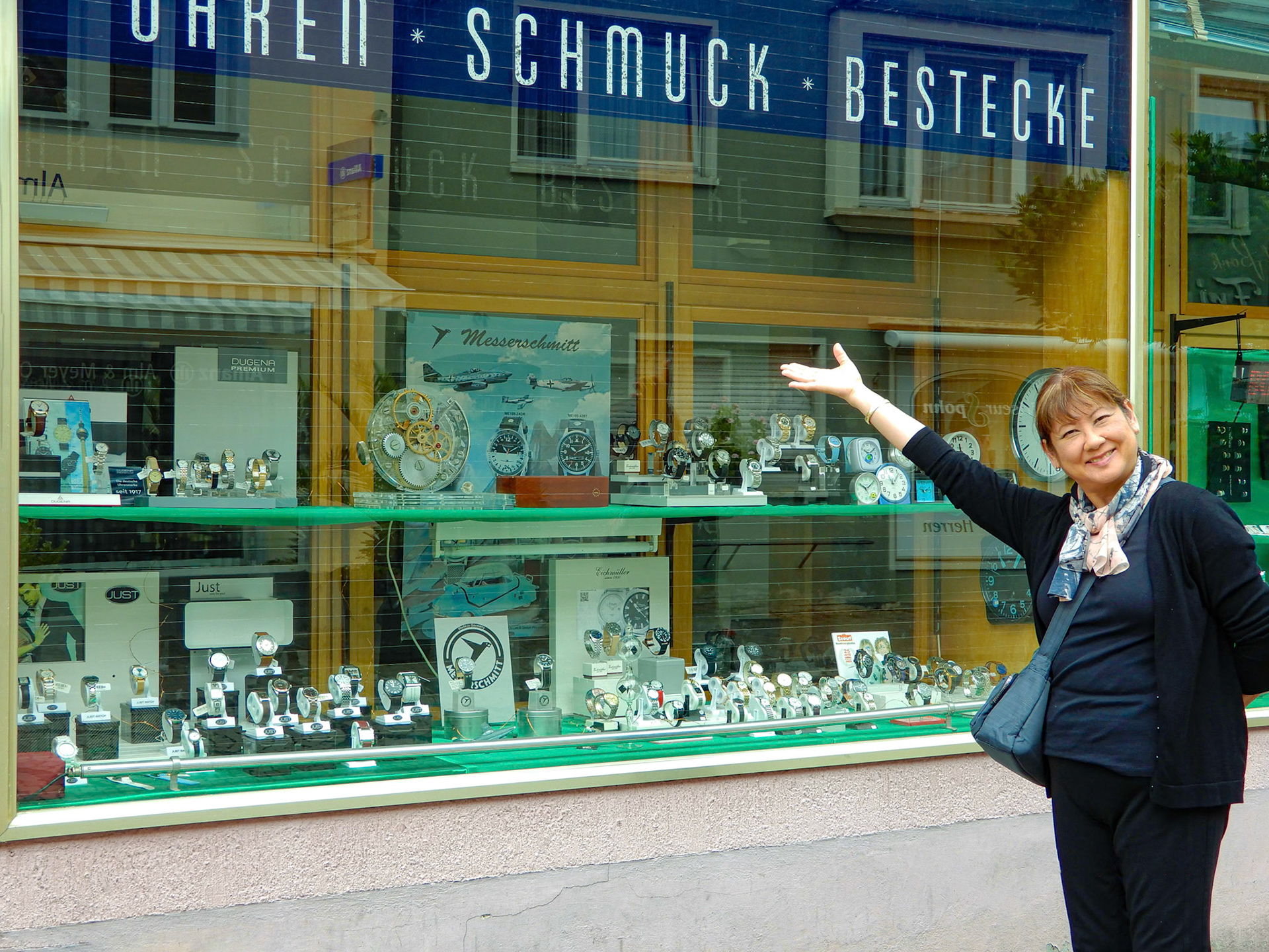 Jewelry store in Breisach. I’m sure they're not saying we are schmucks