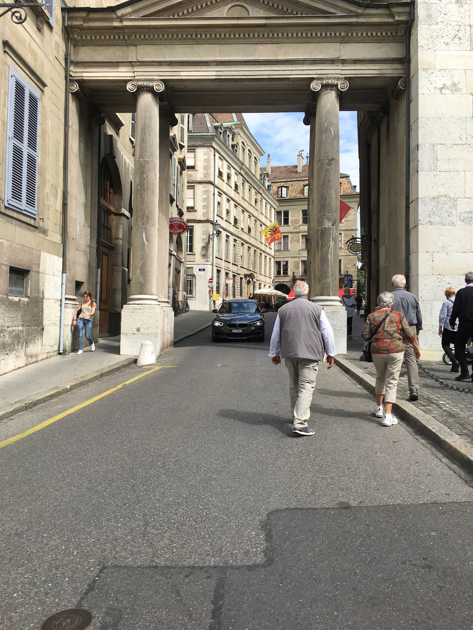 My attempt to replicate the old image of the Gateway into the Old Town Geneva