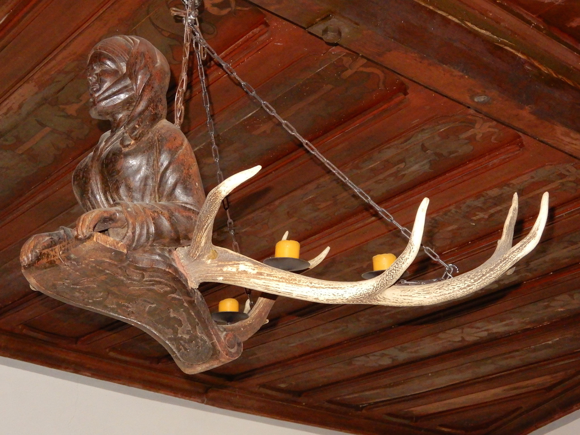 Unusual candle holder at Marksburg Castle