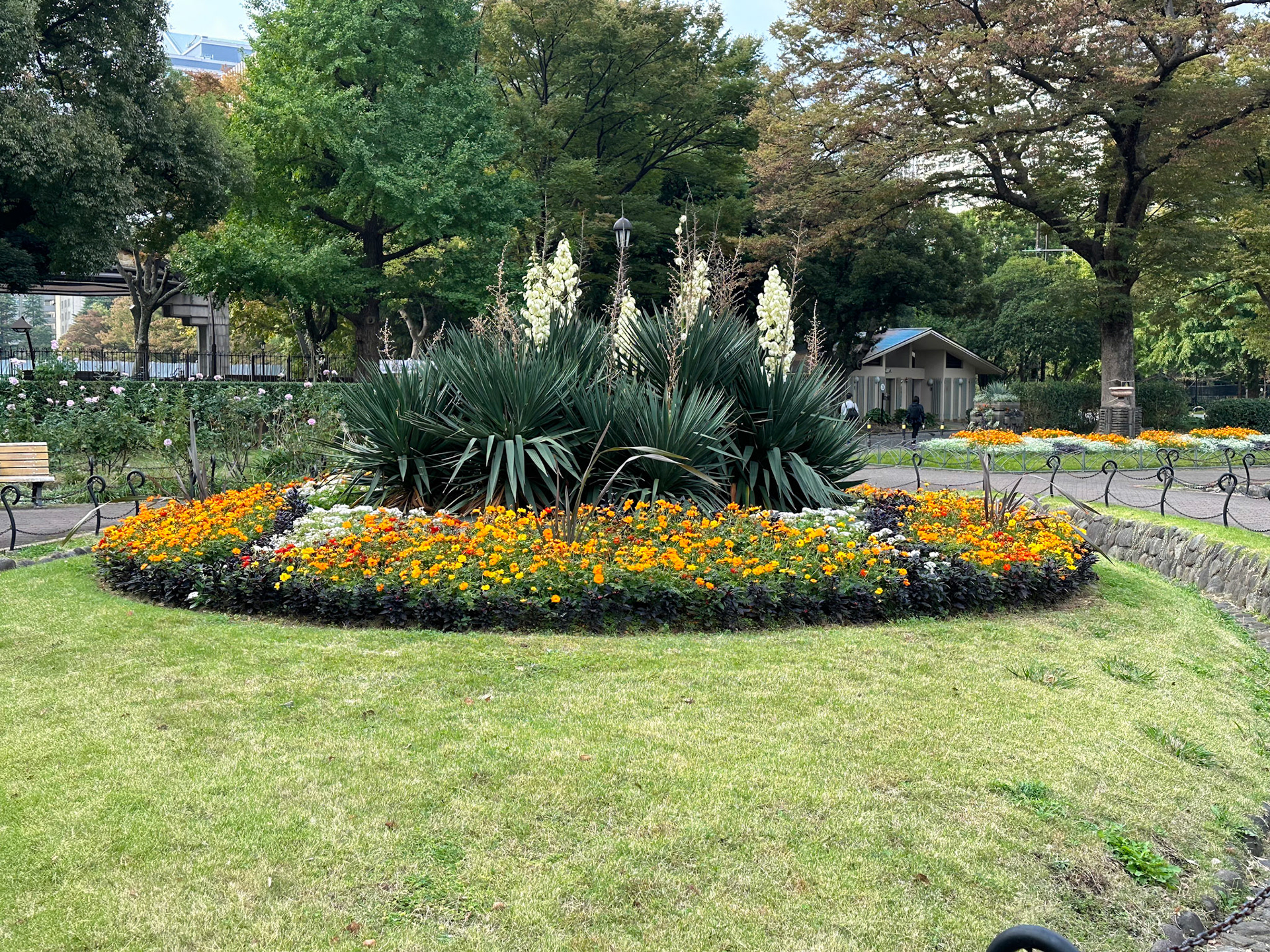 Small garden in Hibiya Park - part of Edo Castle grounds