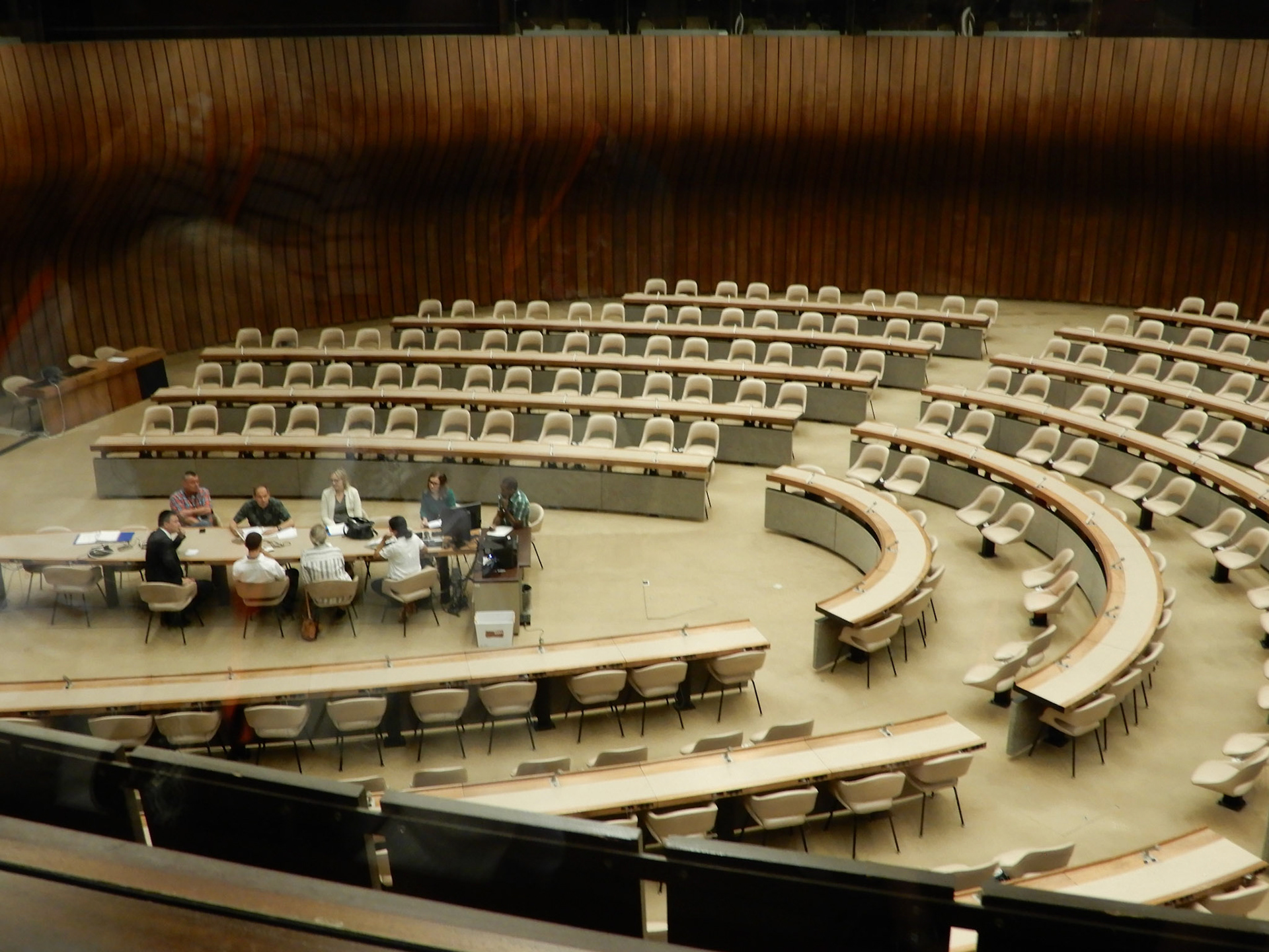 One of the many meeting rooms at the UN