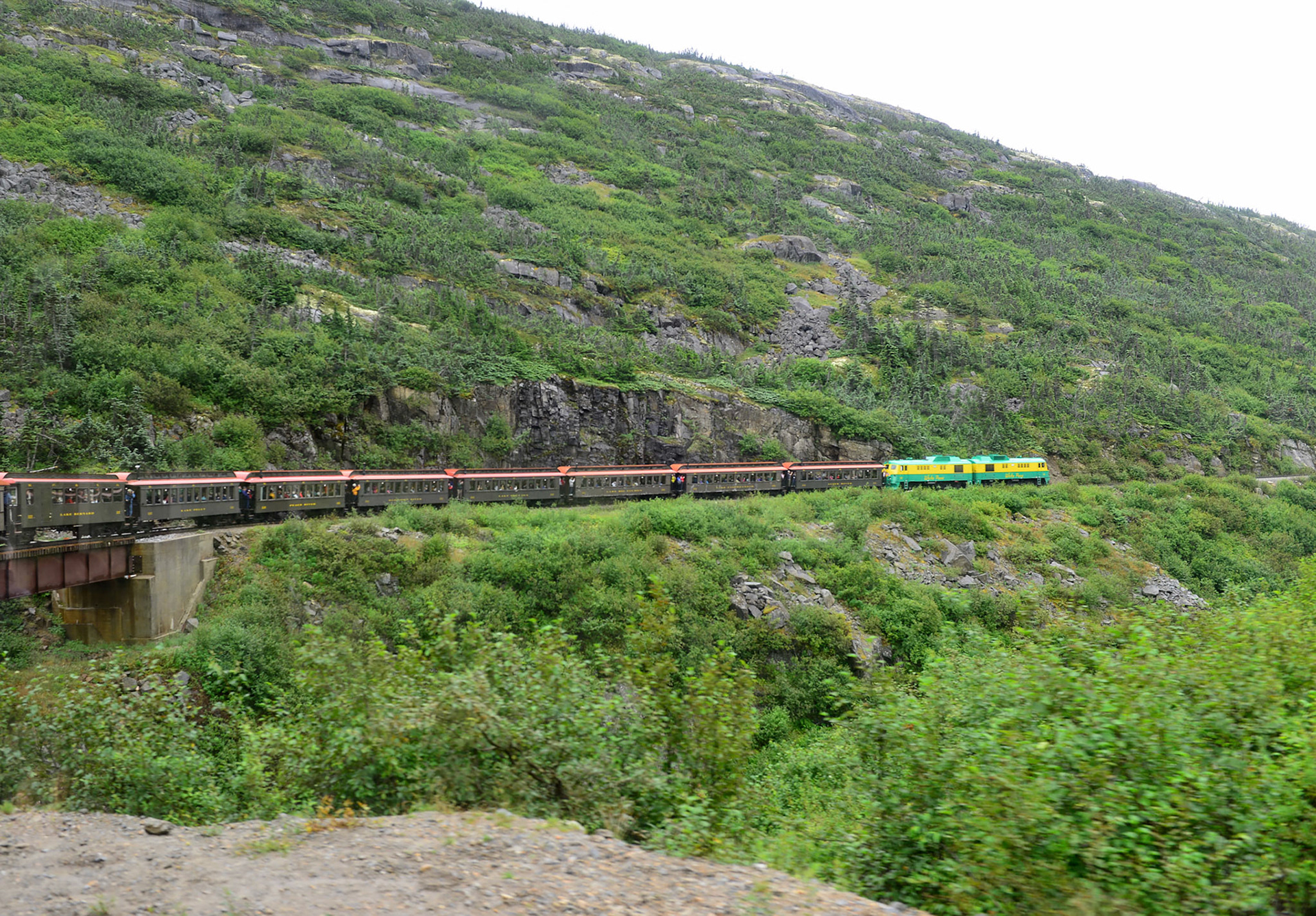 Views from the White Pass & Yukon Route Railroad excursion