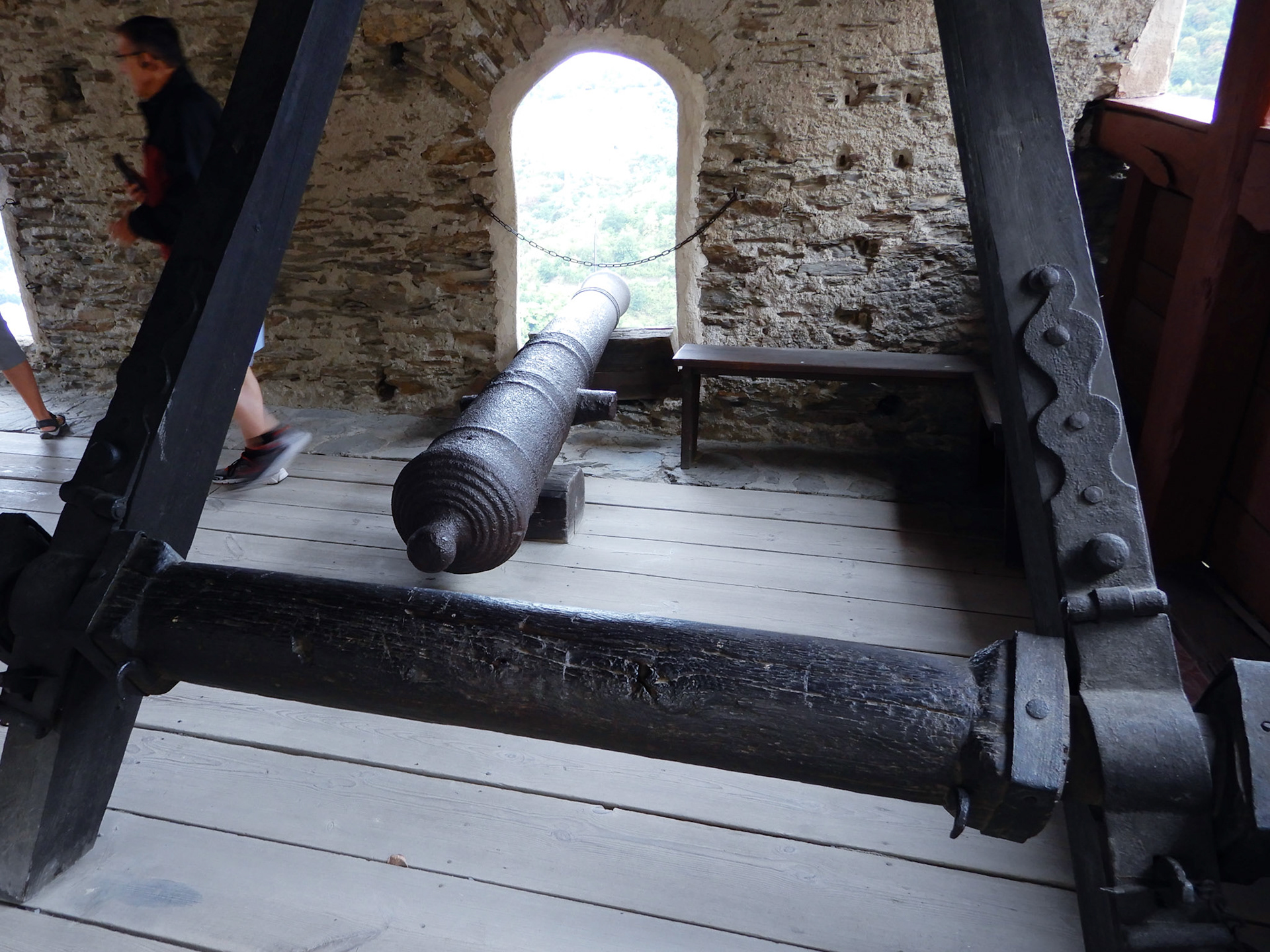 Cannon aimed at the Rhine