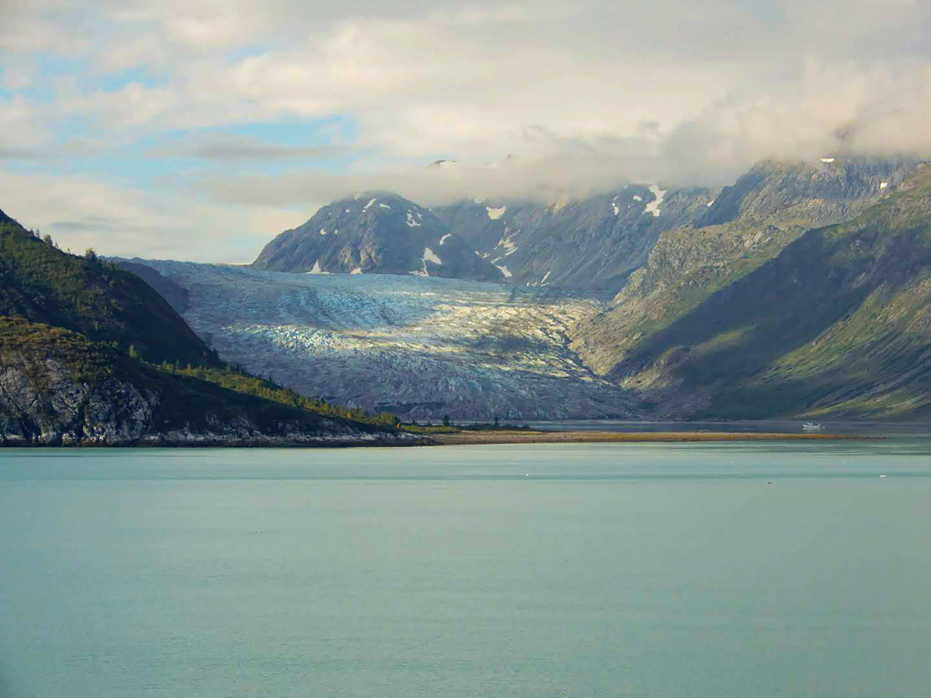 Glacier viewed from the bow of the Ruby Princess