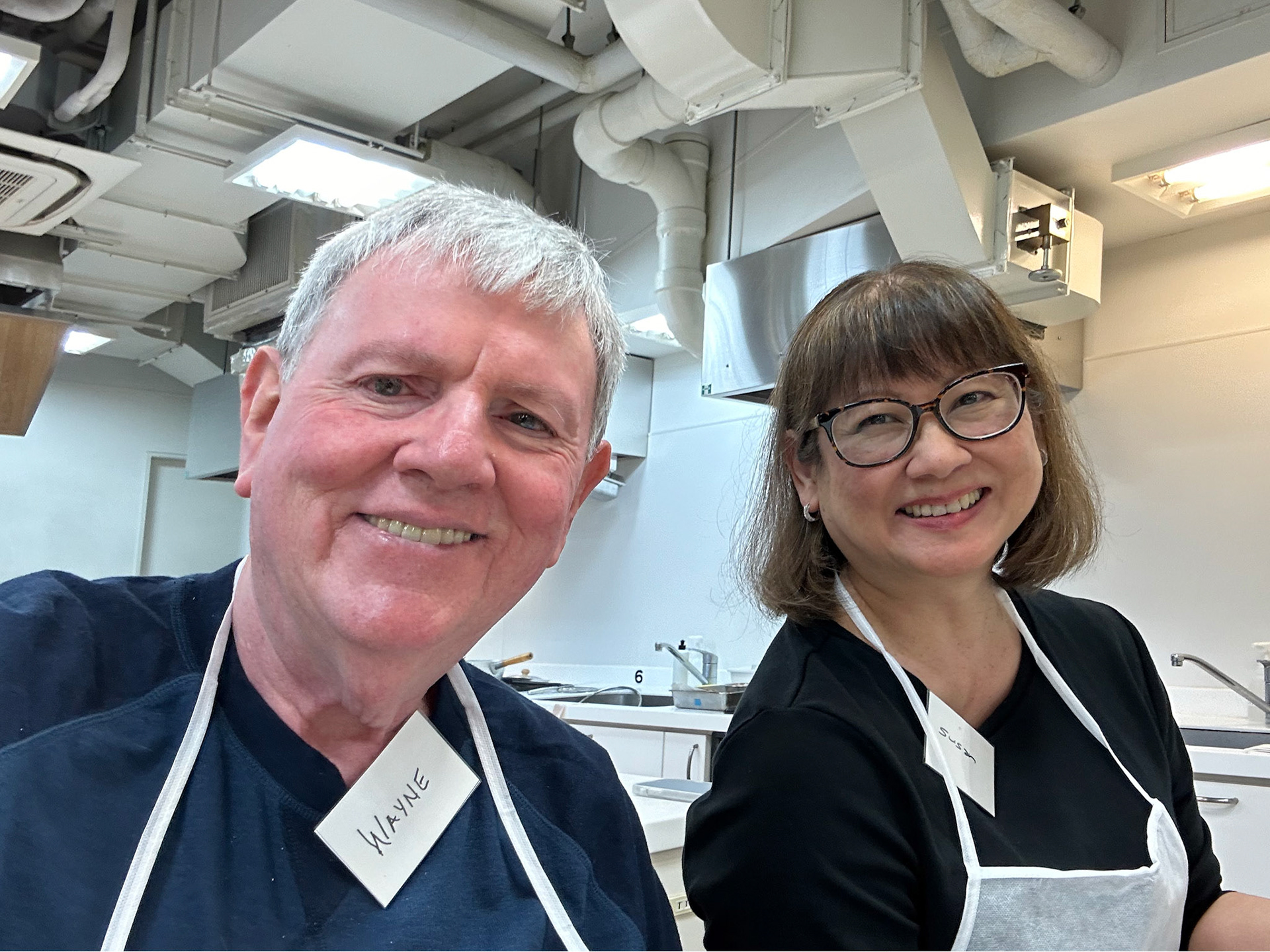 Making Japanese Udon at the Ginza cooking school