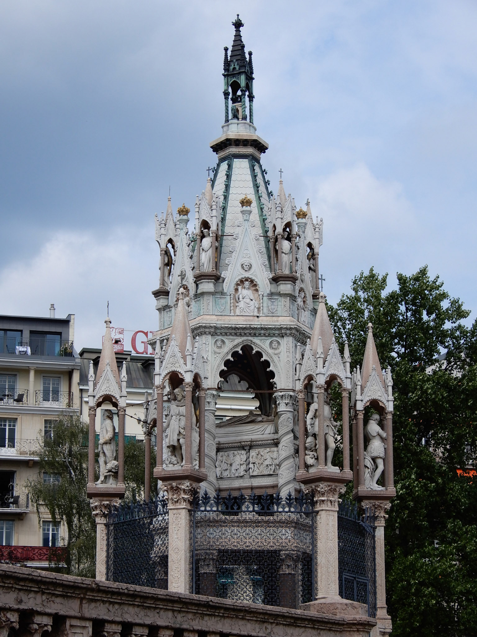 The Brunswick Monument is a mausoleum built in 1879 in Geneva, Switzerland to commemorate the life of Charles II, Duke of Brunswick.