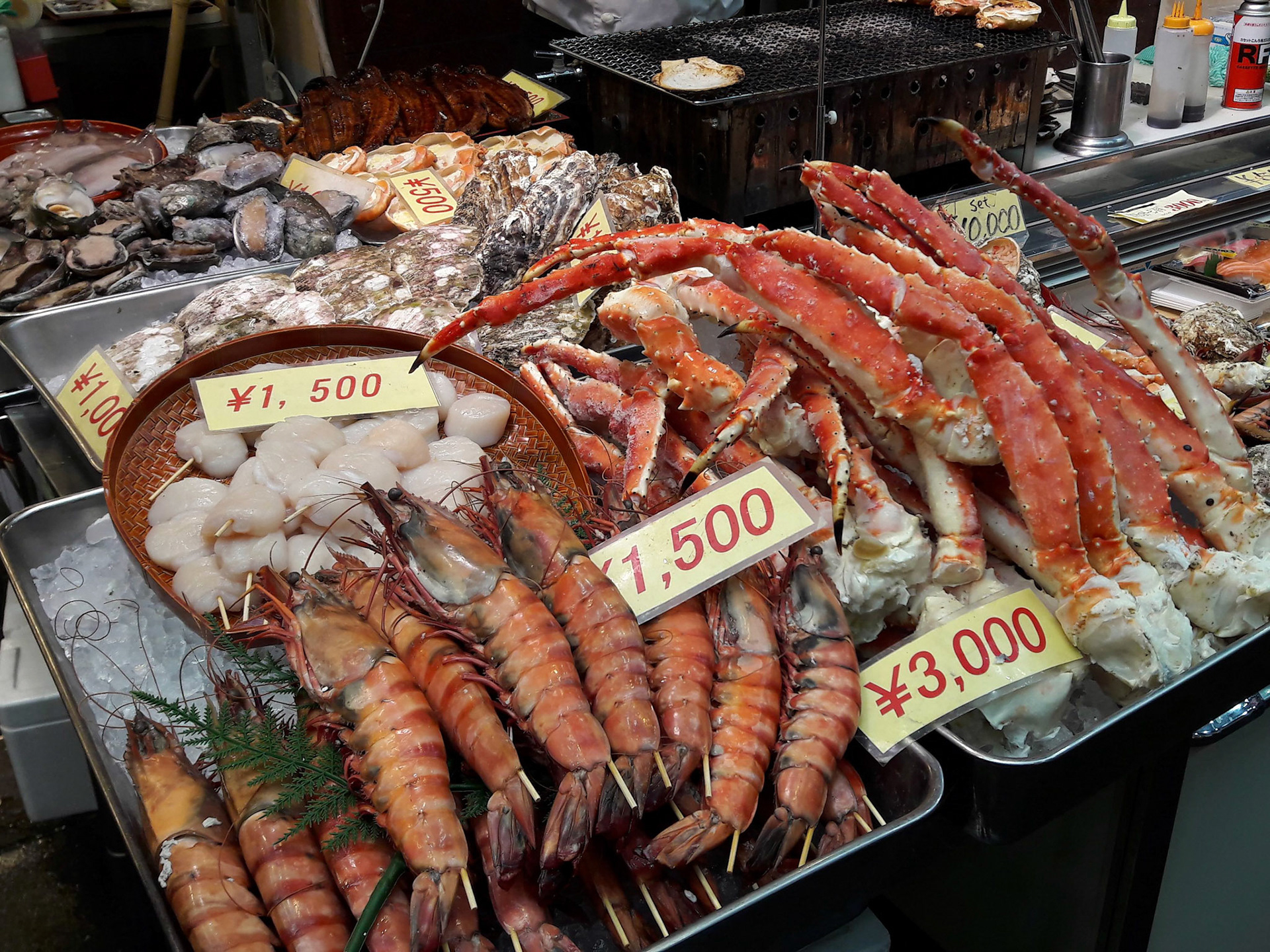 Dotonbori food district scene