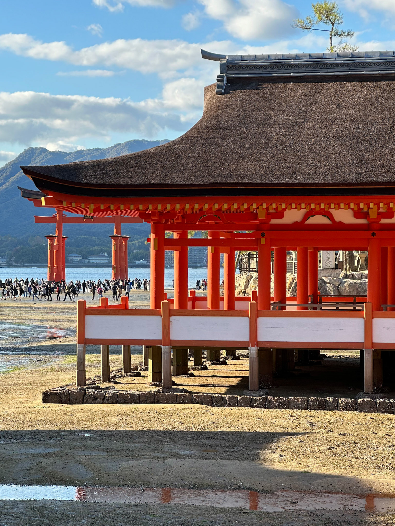 Itsukushima Shrine - a Shinto shrine on the island of Itsukushima (popularly known as Miyajima), best known for its "floating" torii