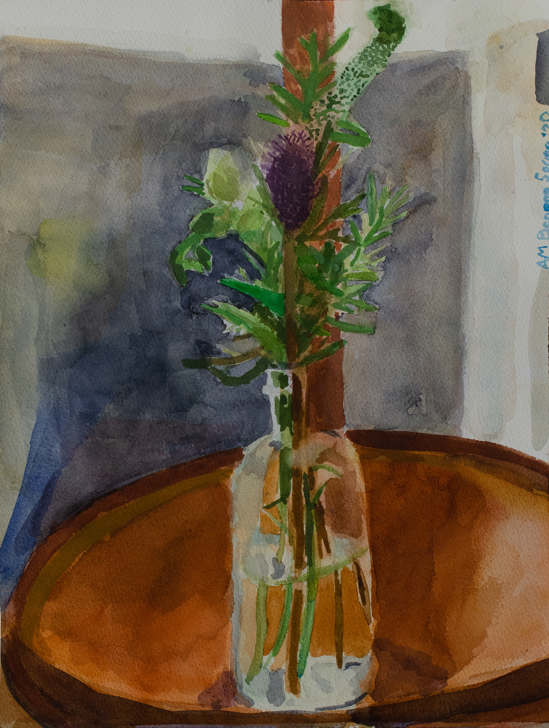 Bottle on Lamp