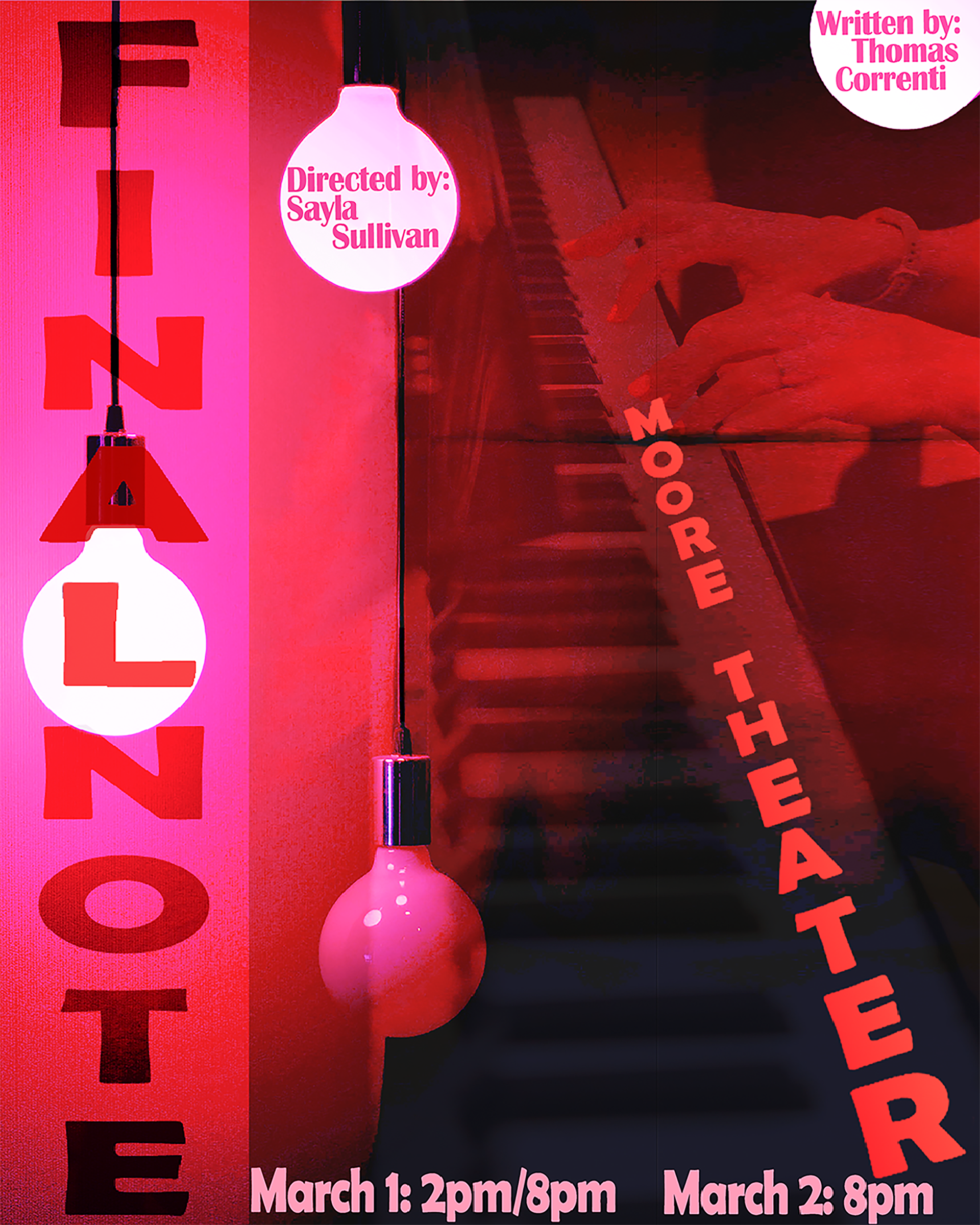 Poster for play production of "Final Note" February 2025