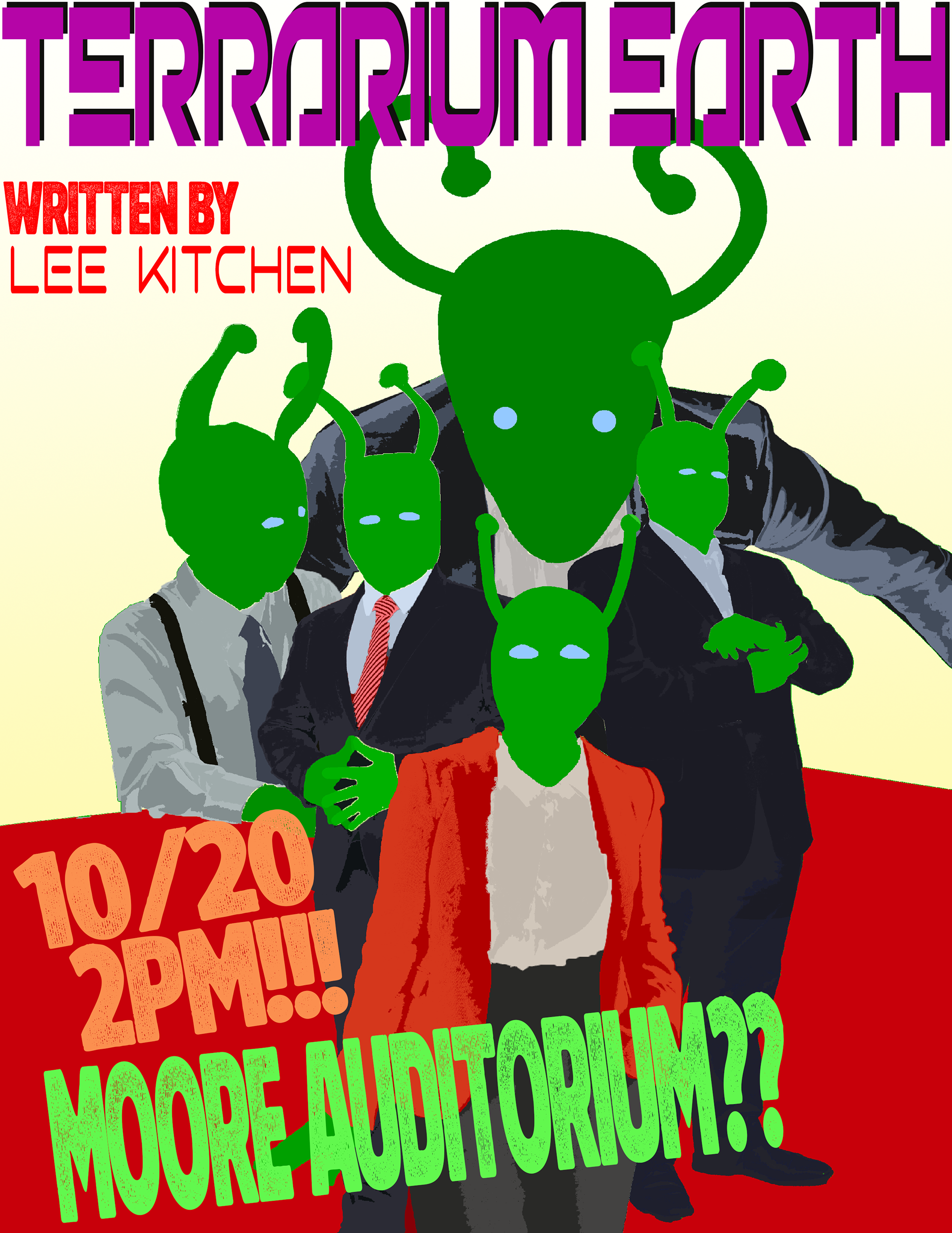 Poster for White Mouse Production's play "Terrarium Earth" Oct 2024